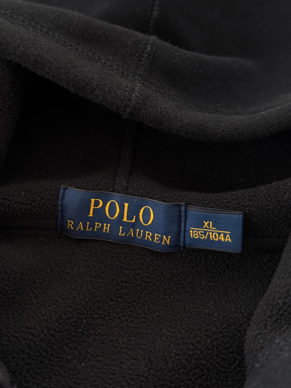 폴로 랄프로렌 오버핏 신형 블랙 뉴욕 빅로고 후드집업 상품이미지6