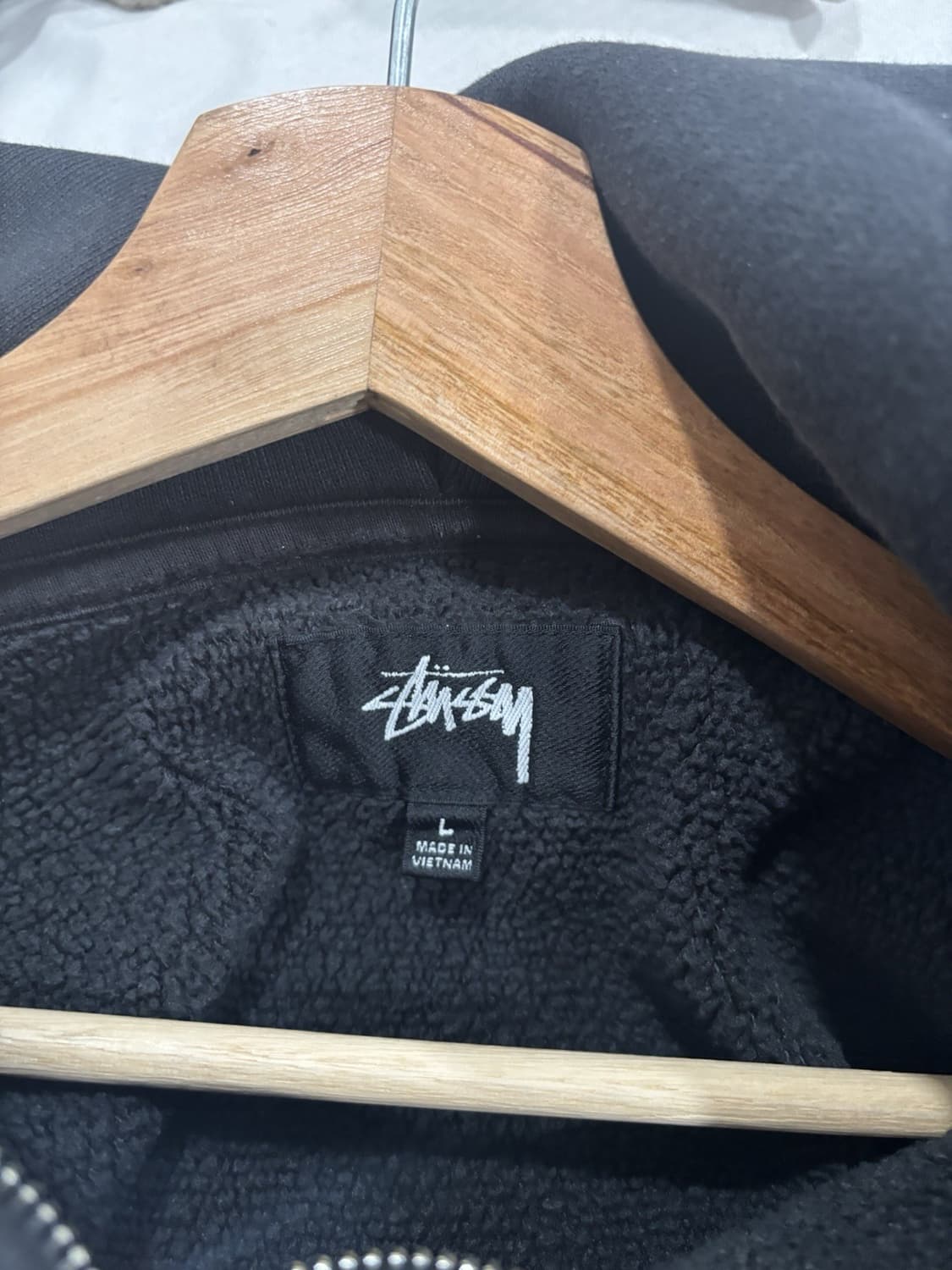 24FW 스투시 페이디드 그래픽 후드집업 워시드 블랙 상품이미지2