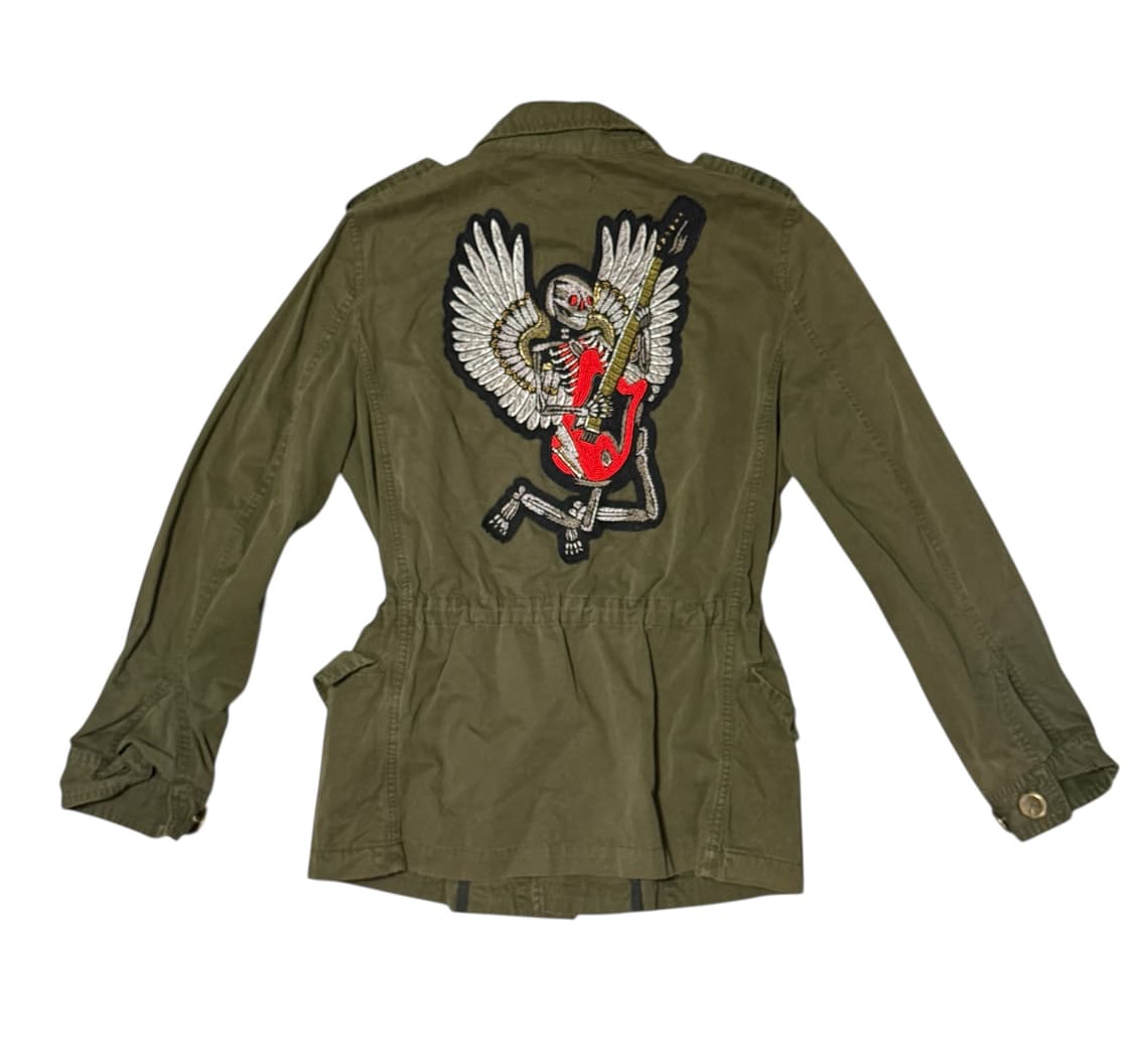 쟈딕앤볼테르 등판 해골 엔젤 자수 밀리터리 야상 상품이미지4