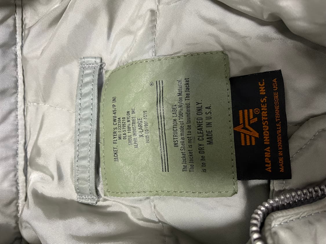 알파인더스트리 USA CWU점퍼 XL 상품이미지3