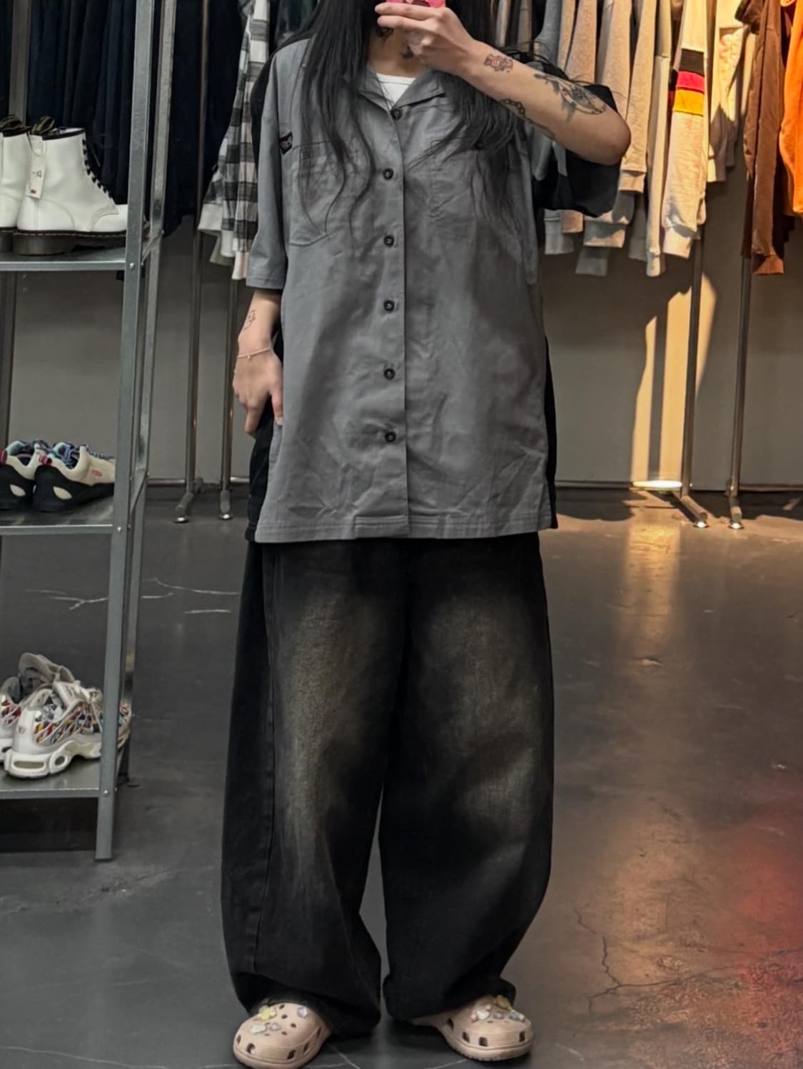 할리데이비슨 후면 빅로고 레이싱 반팔 셔츠 A3361 상품이미지1