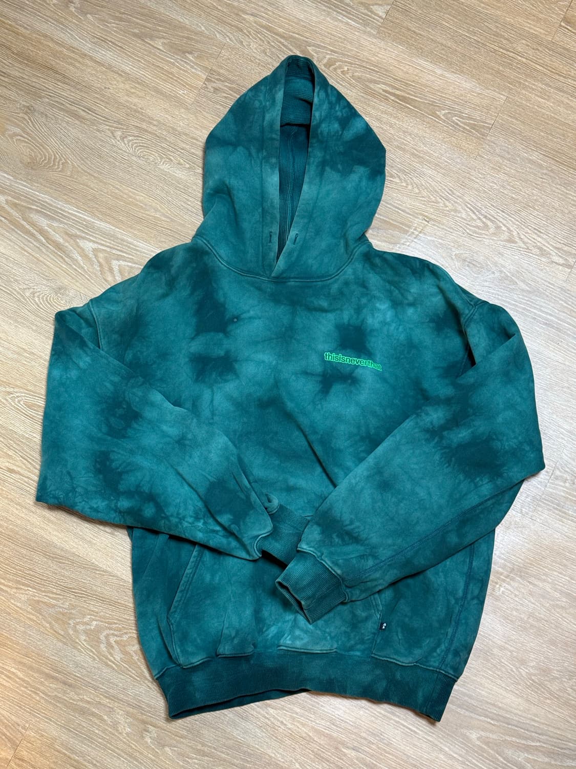 디스이스네버댓 타이다이 워싱 후드티 L 상품이미지2