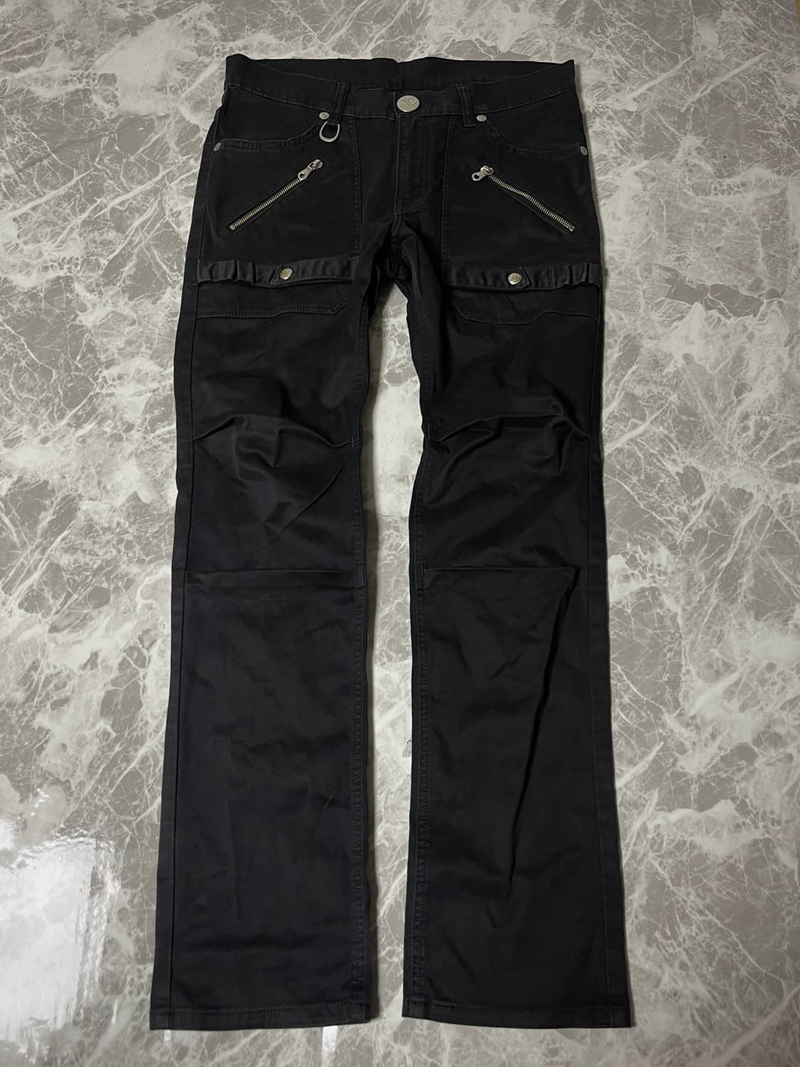 Parachute zipper black jean 상품이미지1