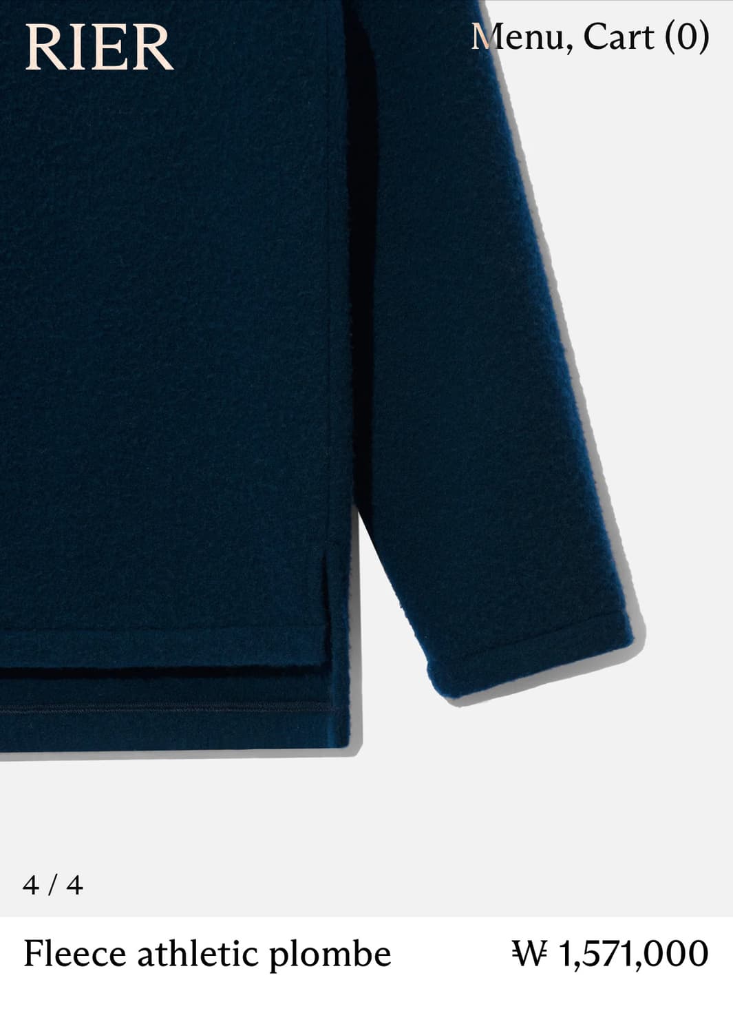 [L,XL]리에르 25fw Fleece athletic/네이비 상품이미지6