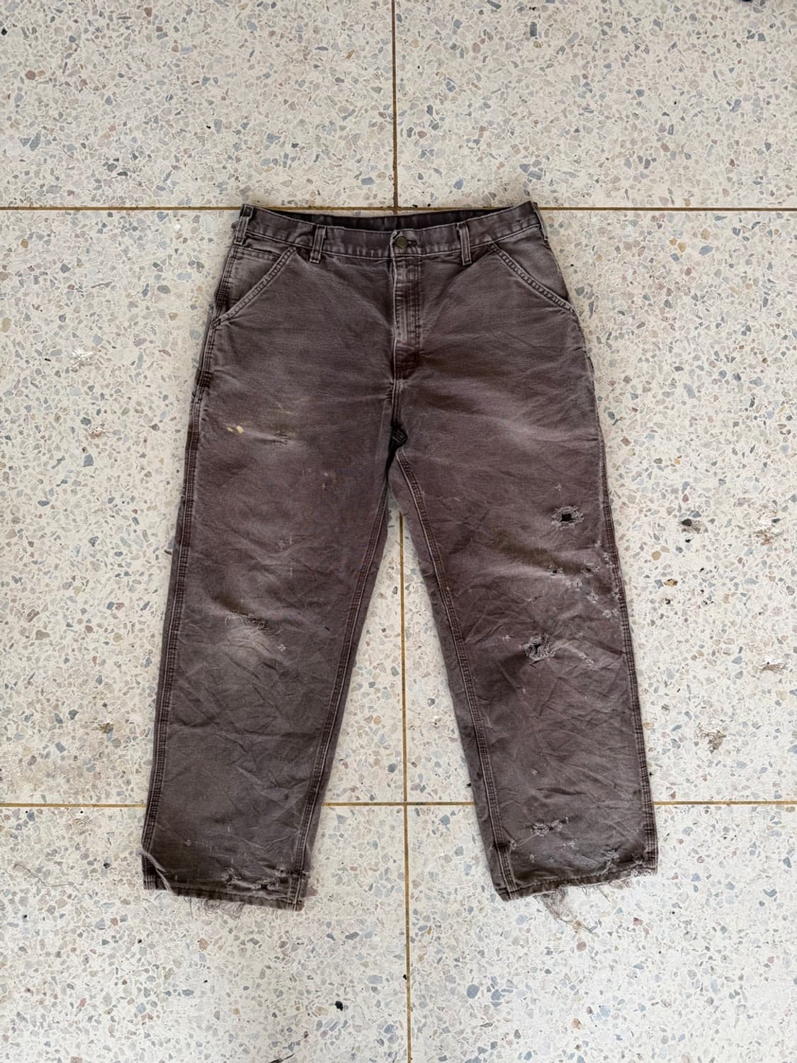 칼하트 카펜터 워크팬츠 브라운 상품이미지4