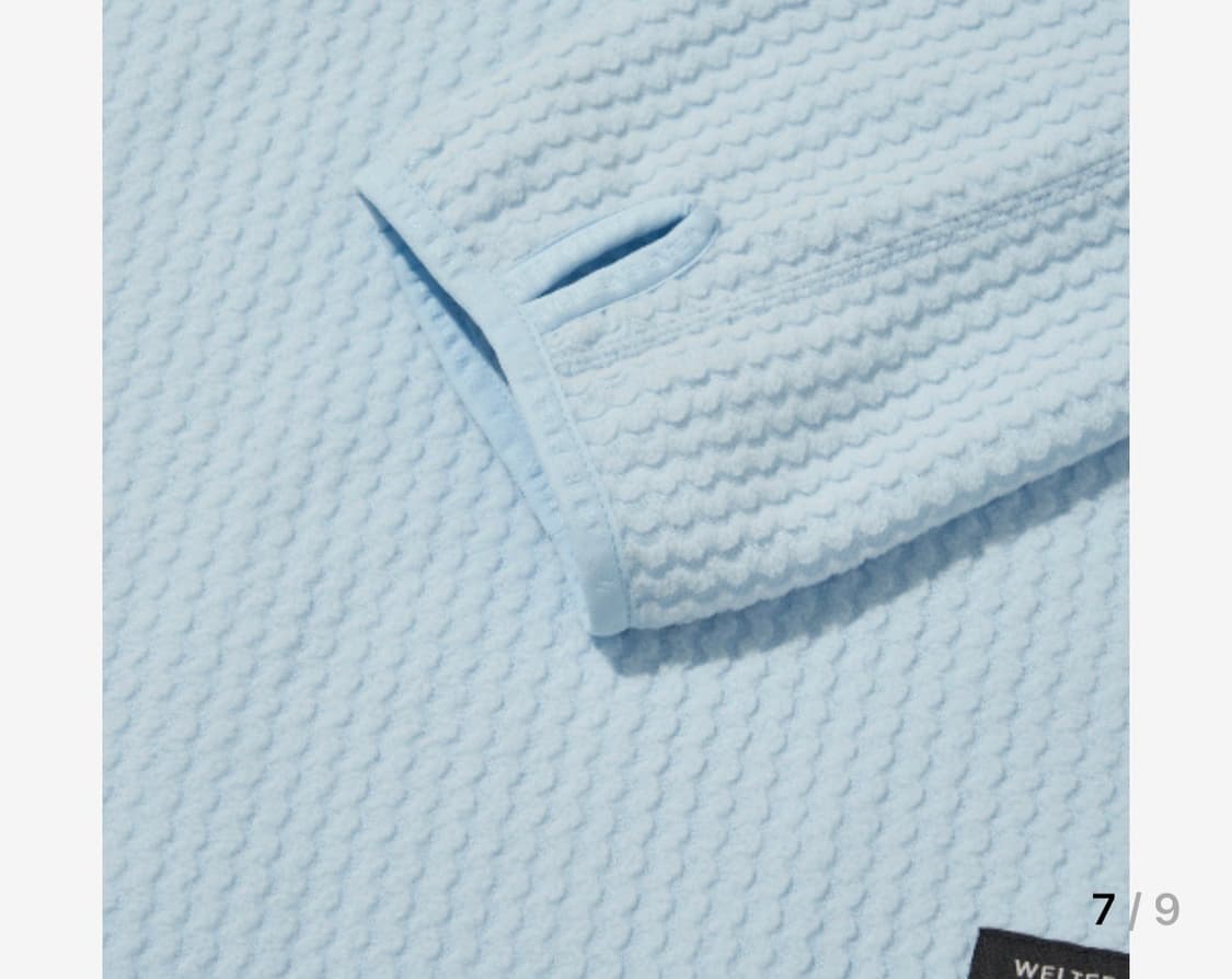 웰터익스페리먼트 와플후드 플리스 스카이블루 1 상품이미지4