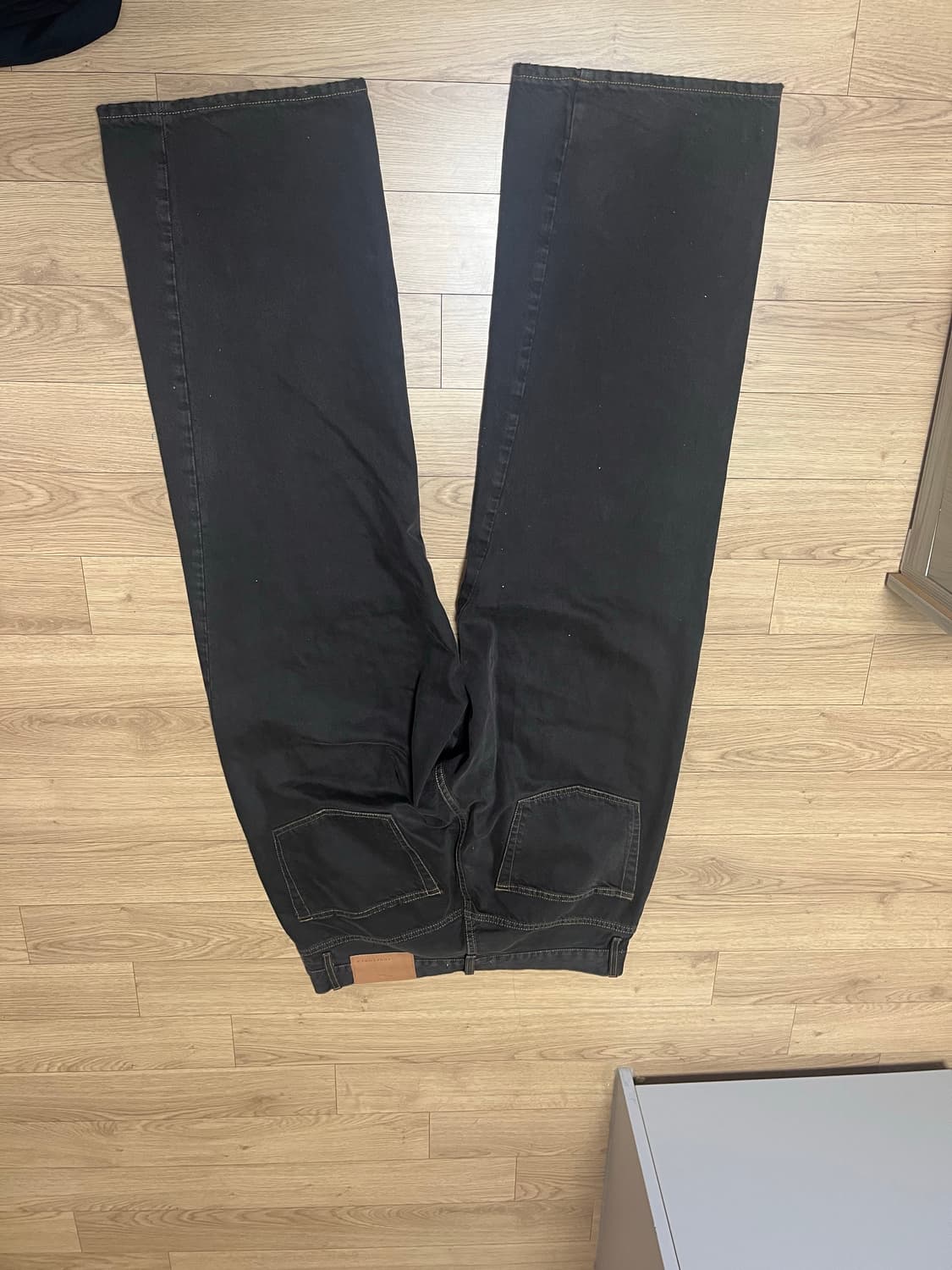 32/32 선플라워 와이드트위스트데님 빈티지브라운 판매합니다. 상품이미지3