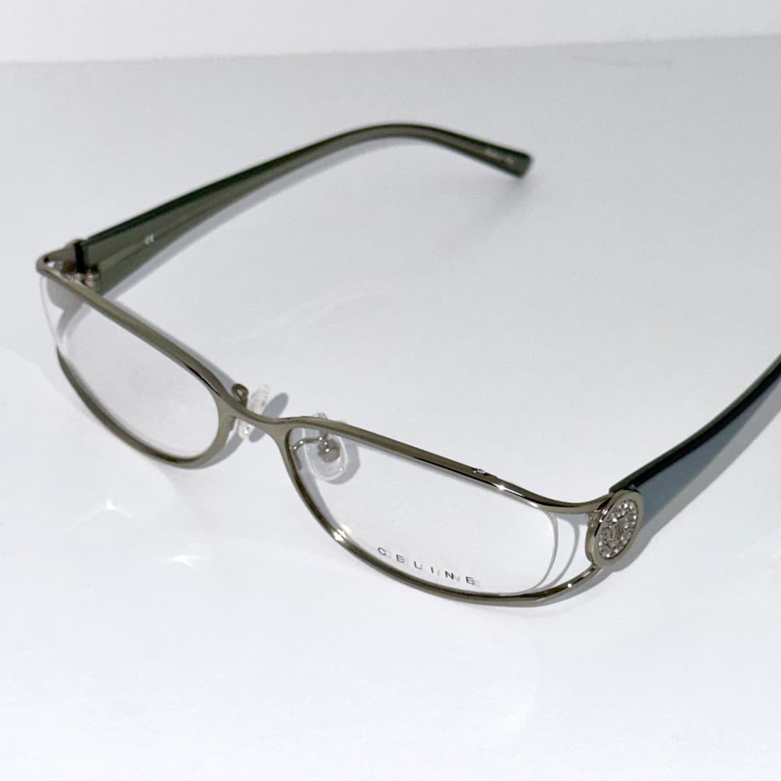 CELINE 셀린느 실버 큐빅 메탈 안경  상품이미지2