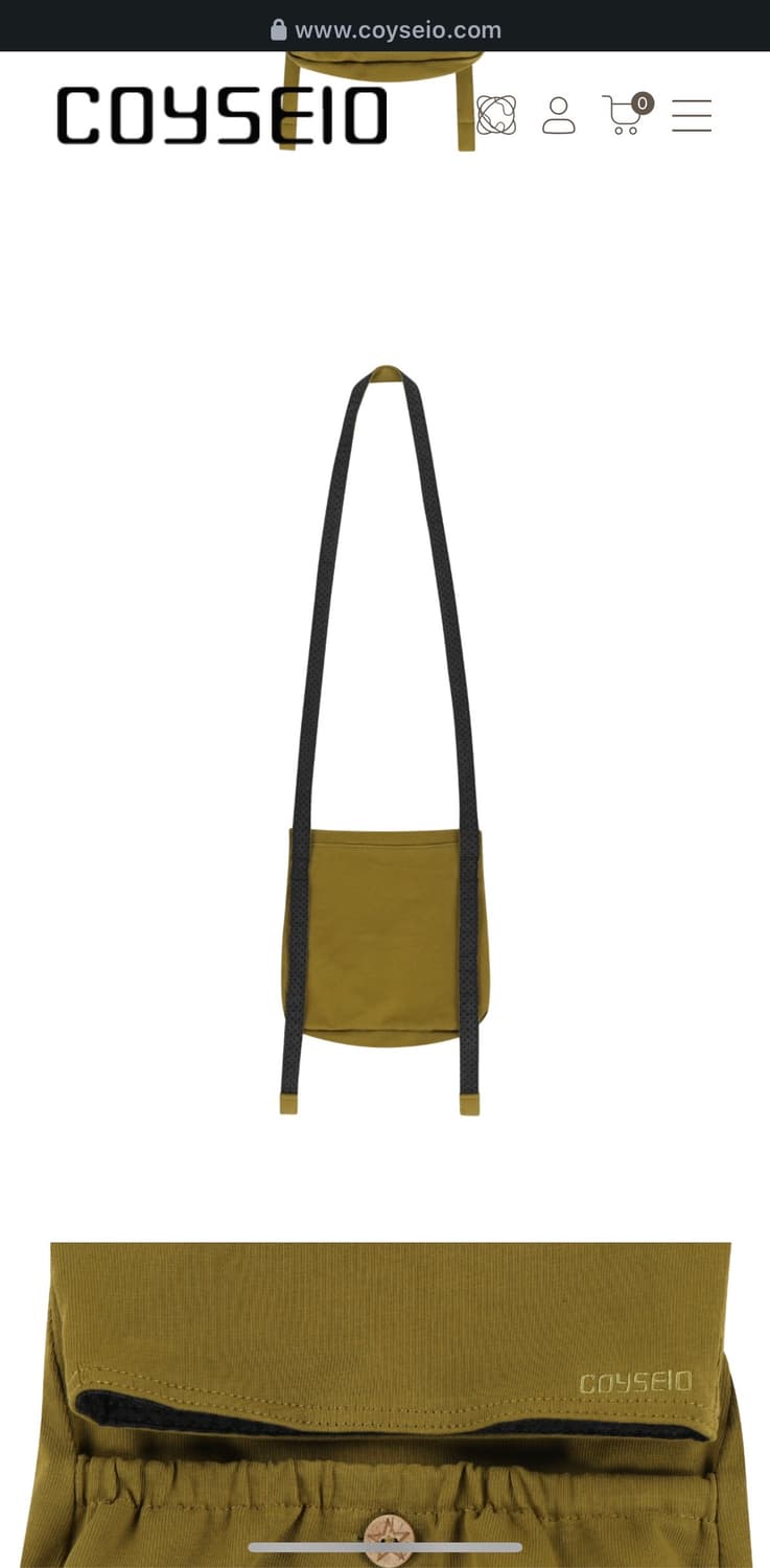 Coyseio FOLDING SWEAT CROSS BAG OLIVE 상품이미지2