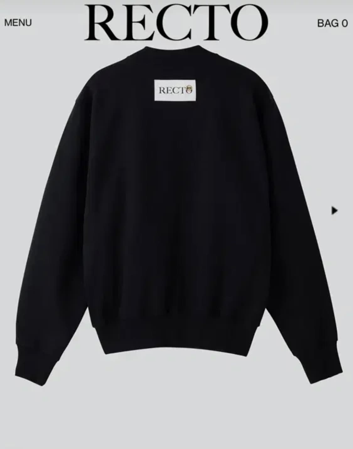 렉토 recto 로고 패치 맨투맨 상품이미지2