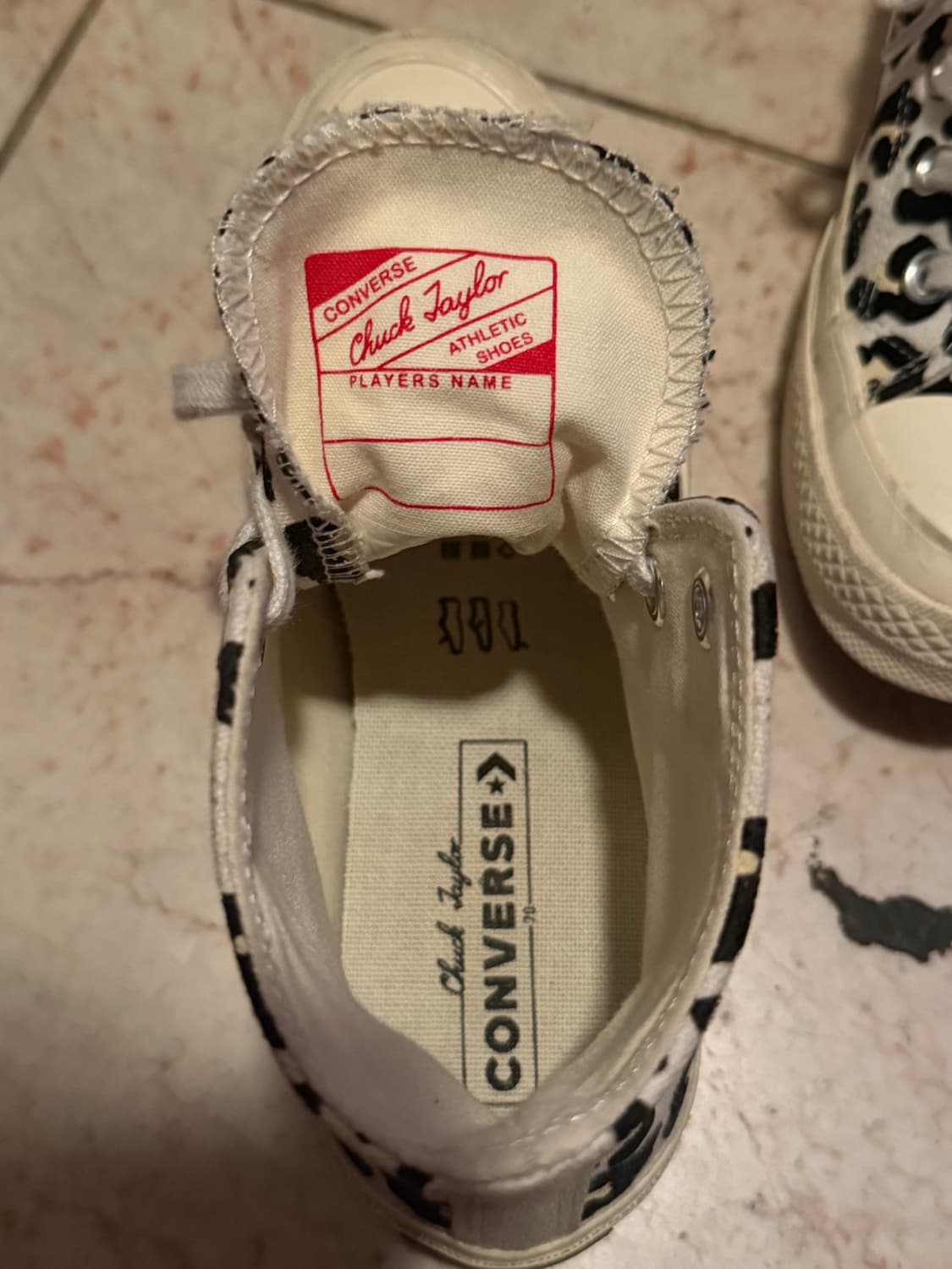 컨버스 로고 플레이 척테일러 70 레오파드 하이탑 공용 스니커즈 상품이미지5