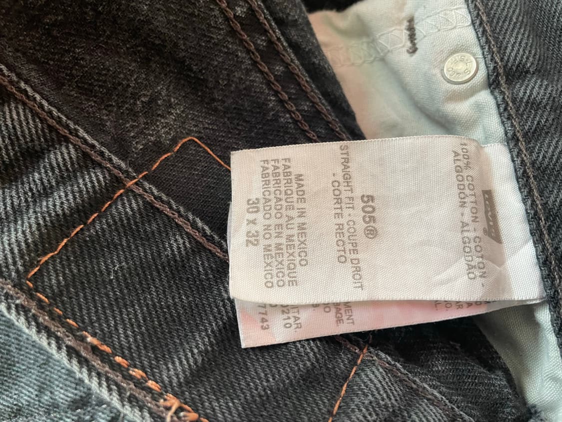 리바이스 505 30 흑청 상품이미지4