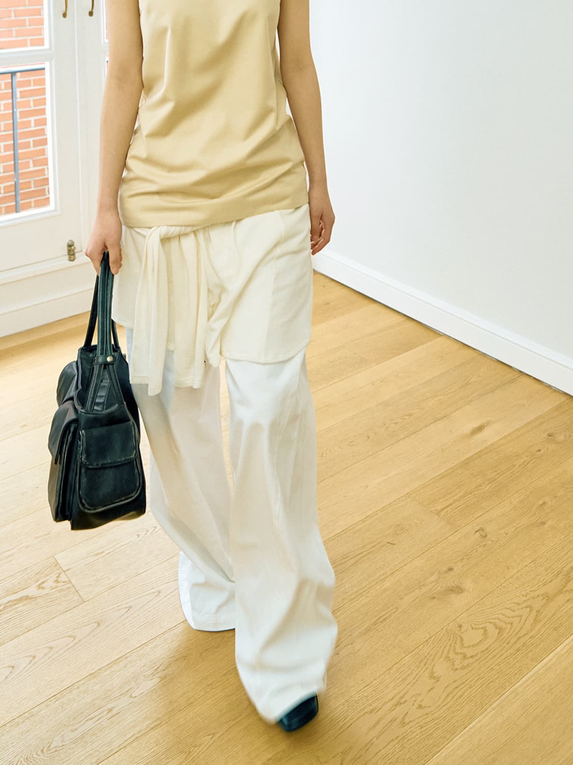 위메농 clair 레이어드 타이 스커트 새상품 상품이미지1