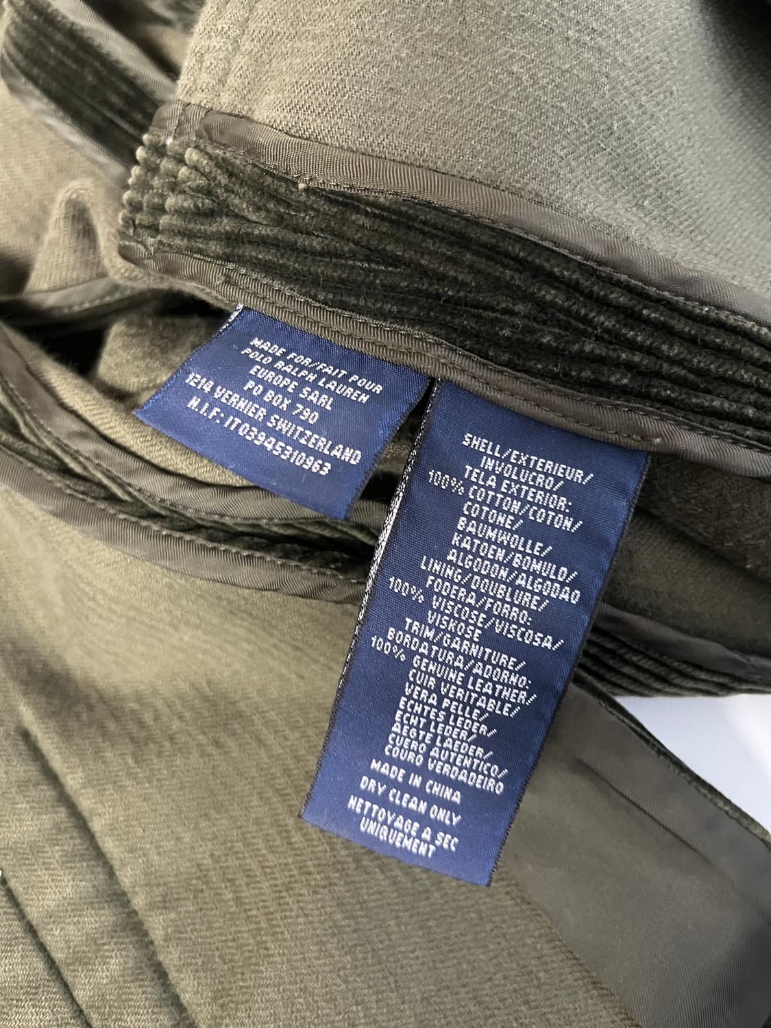 S) 랄프로렌 여성 빈티지 코듀로이 자켓 카키 상품이미지7