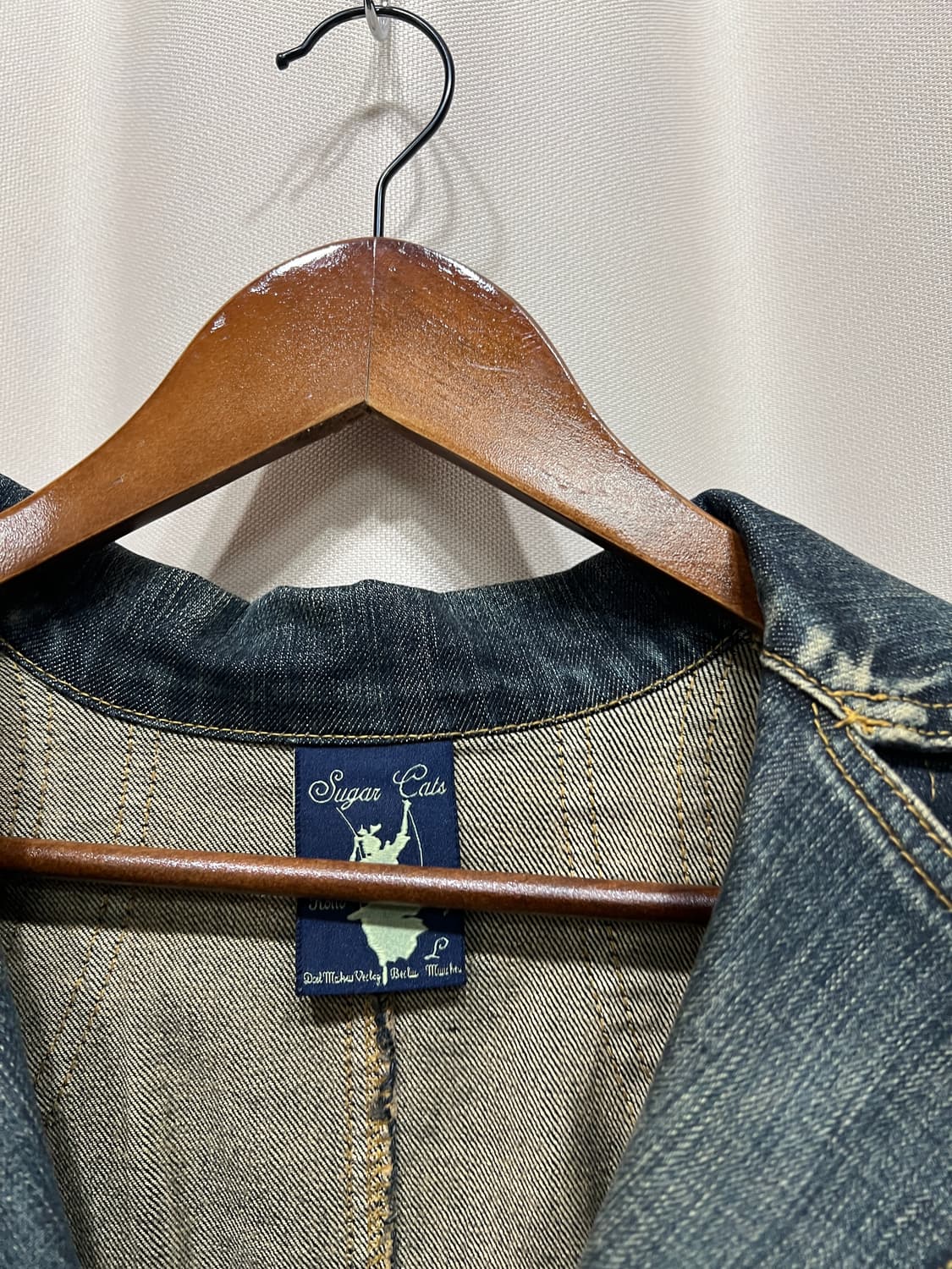 슈가켓 원버튼 데님 블레이저 자켓 상품이미지4