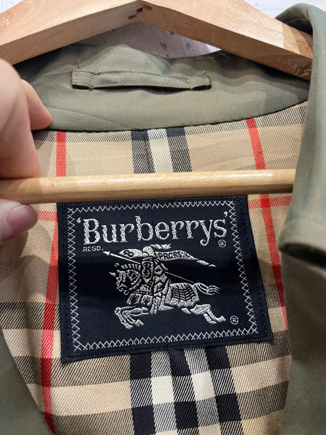 90s 버버리 트렌치 코트  상품이미지2