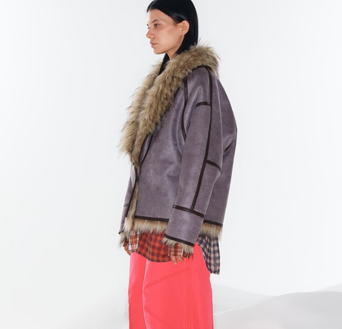 Open yy 리버서블 퍼자켓 상품이미지2