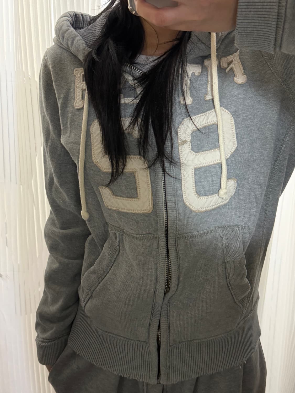 아베크롬비 그레이 후드집업 s 상품이미지1