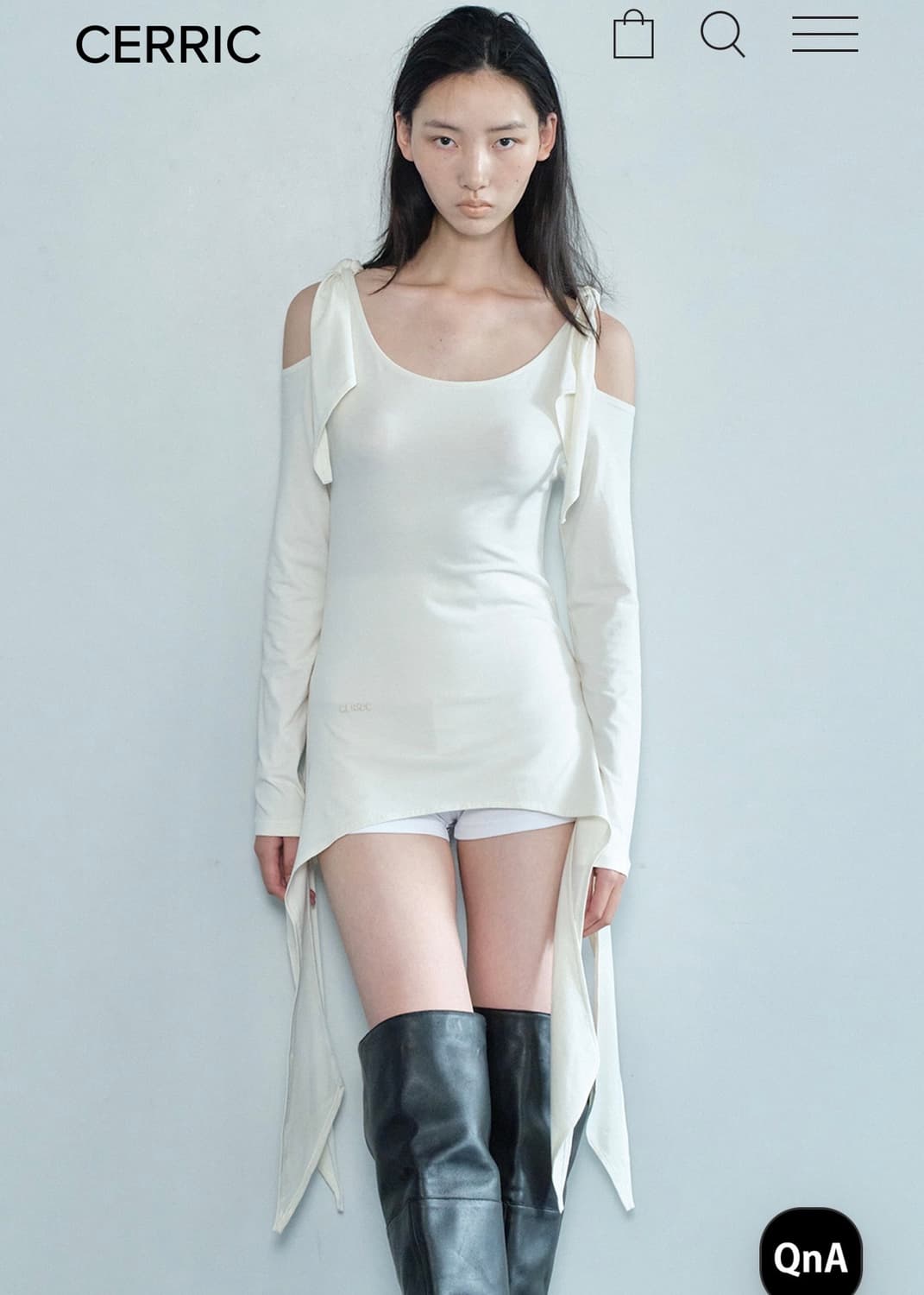 3WAY SLIT TOP / IVORY 상품이미지1