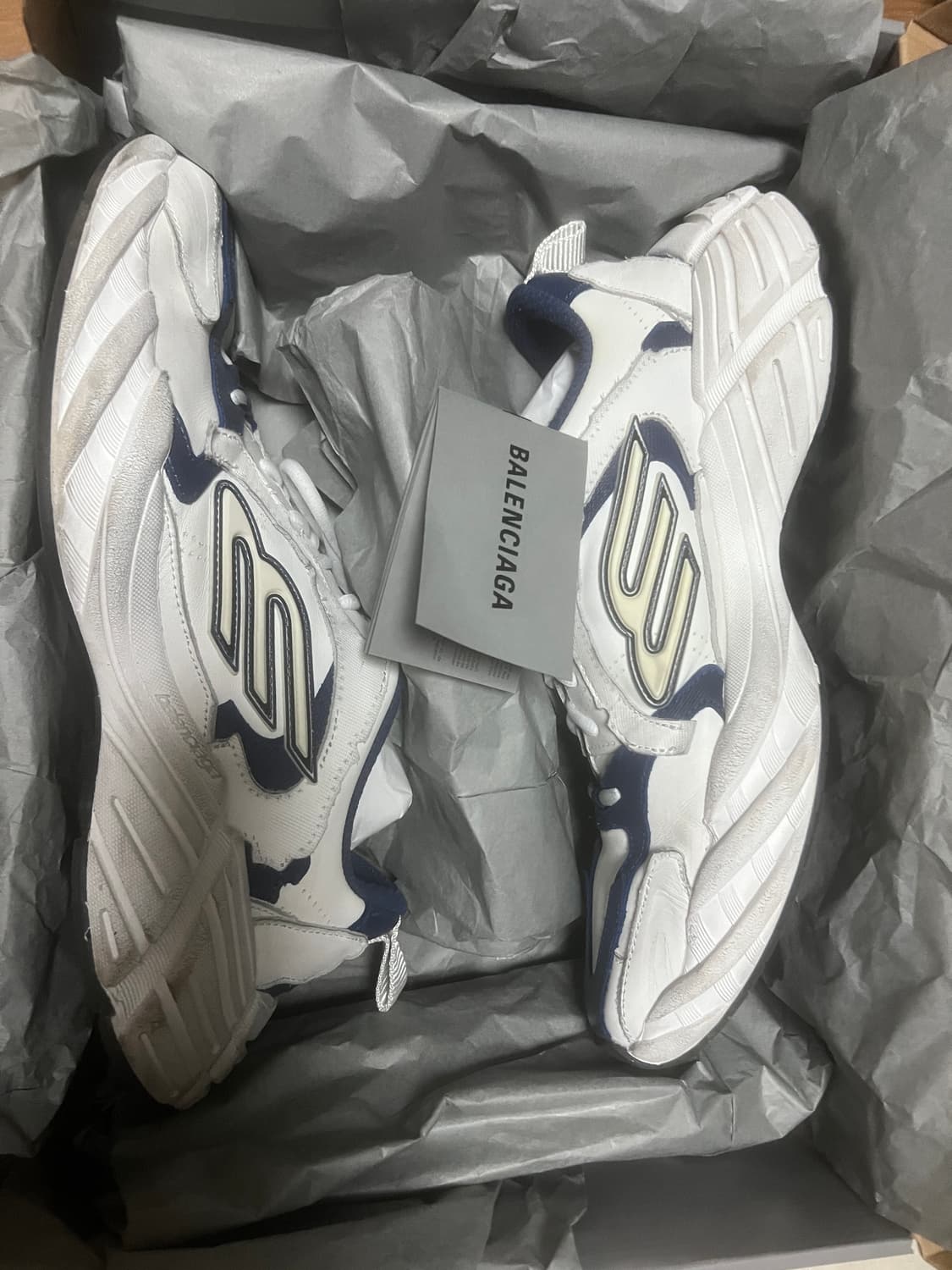 (급처) (43)발렌시아가 먼데이슈즈 네이비 상품이미지1