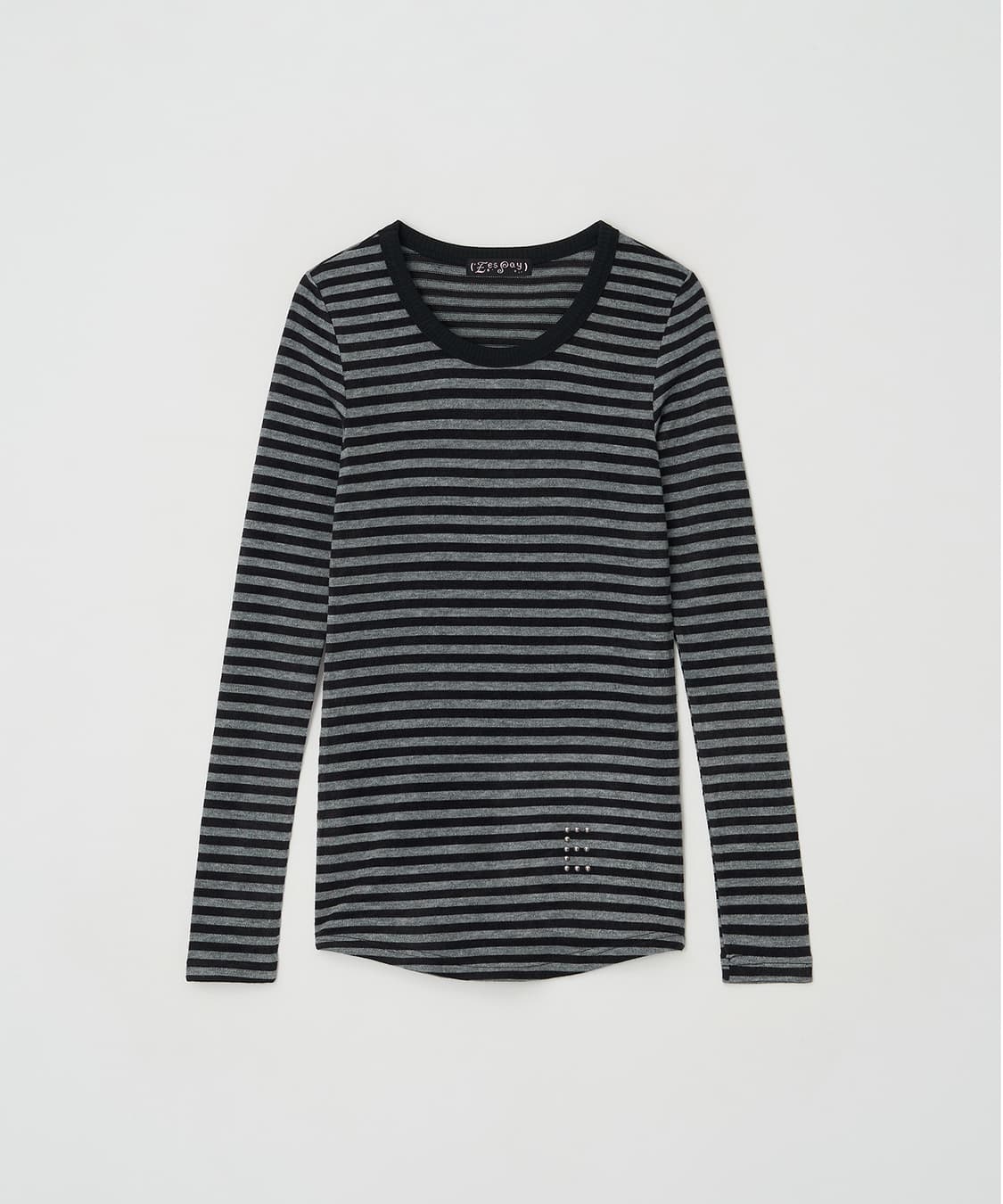 e.e.s.s.a.y / nana knit  T-shirt (black) 상품이미지2