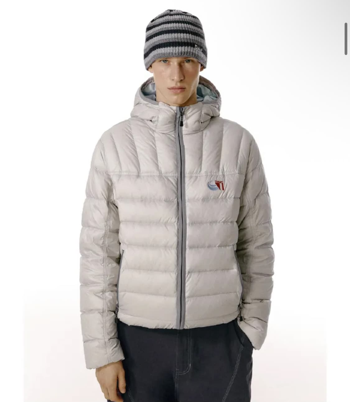 테켓 경량패딩 라이트그레이 상품이미지1