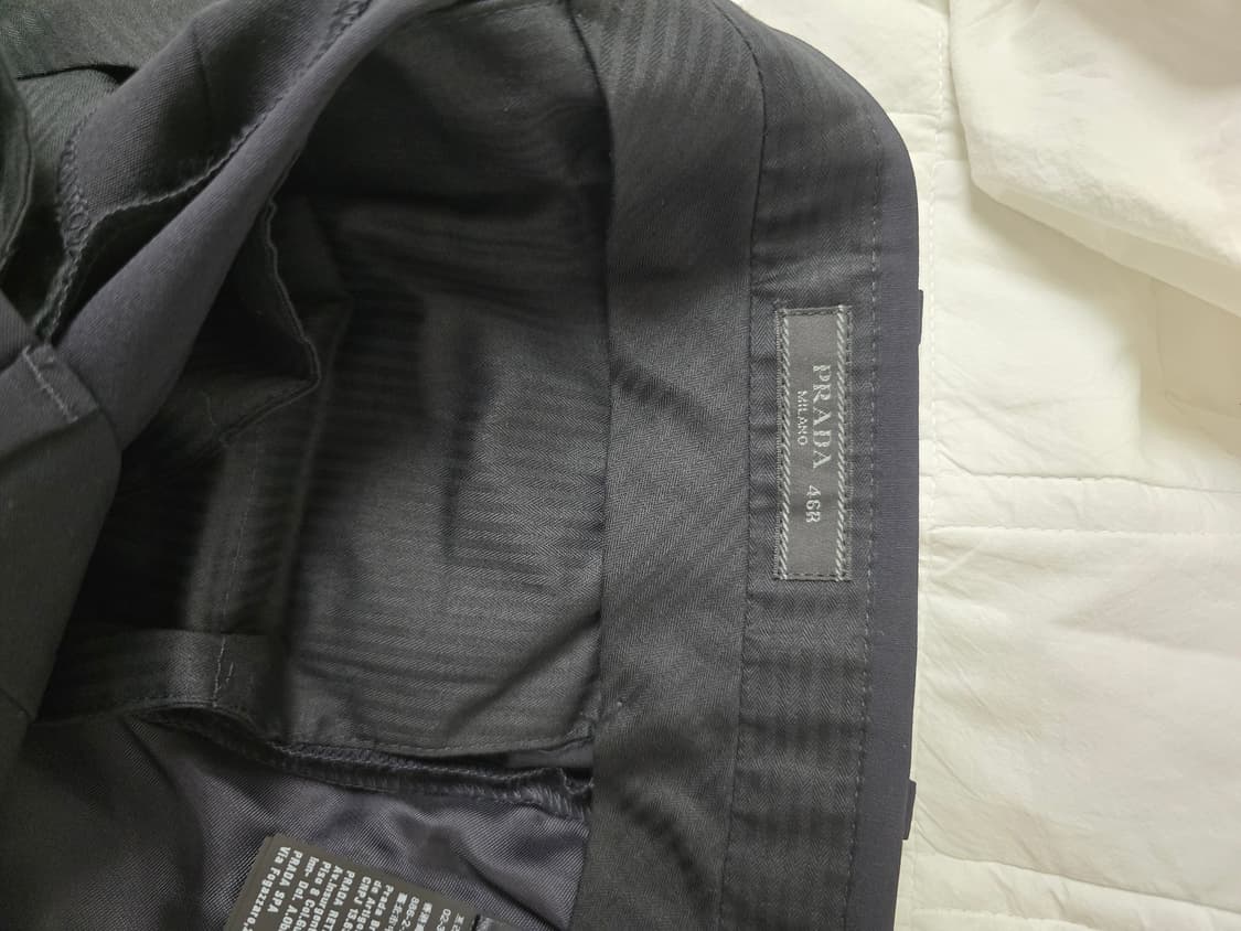 새제품)프라다 다크네이비 버진울 수트 46 상품이미지10