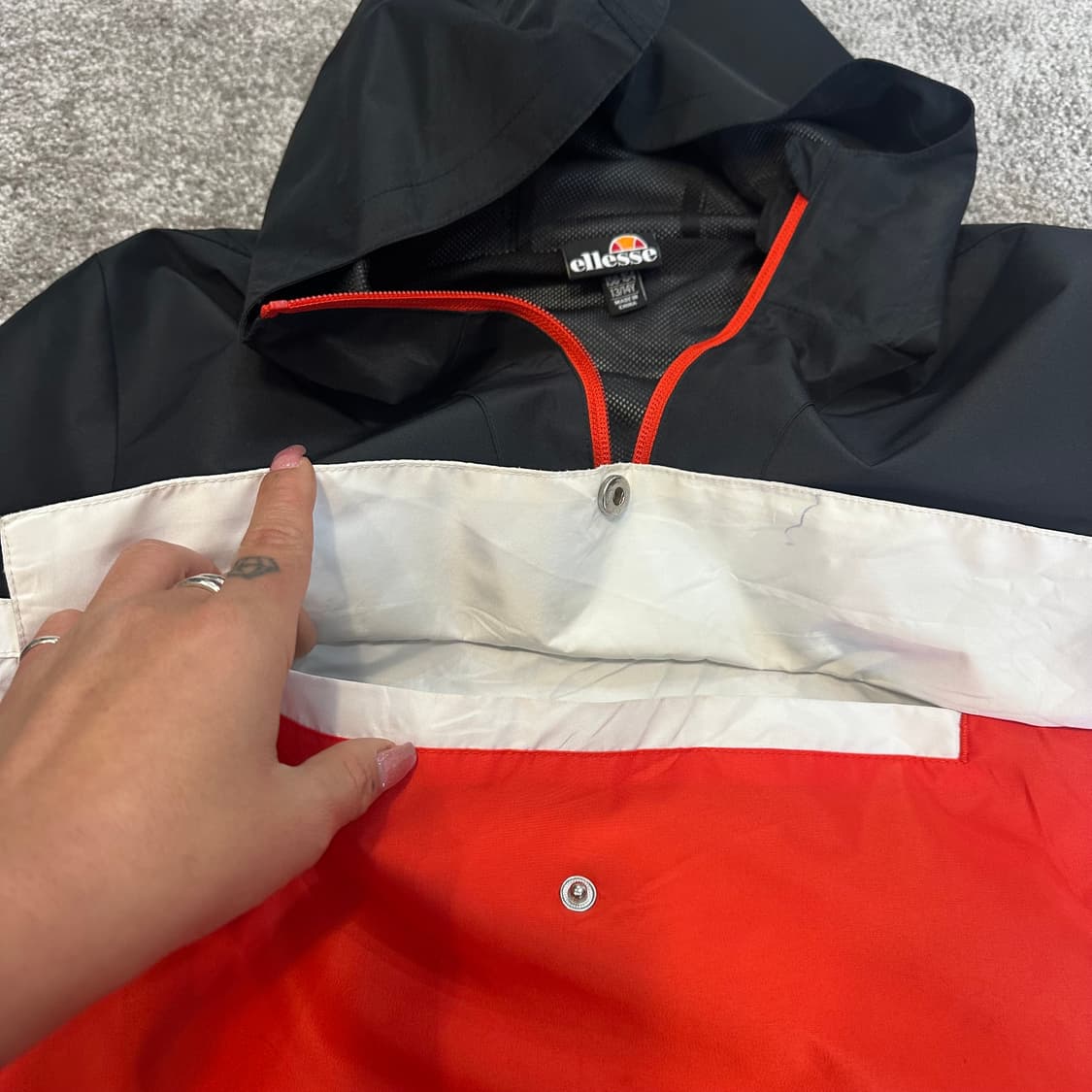 앨레쎄 올드스쿨 배색 아노락M 상품이미지5