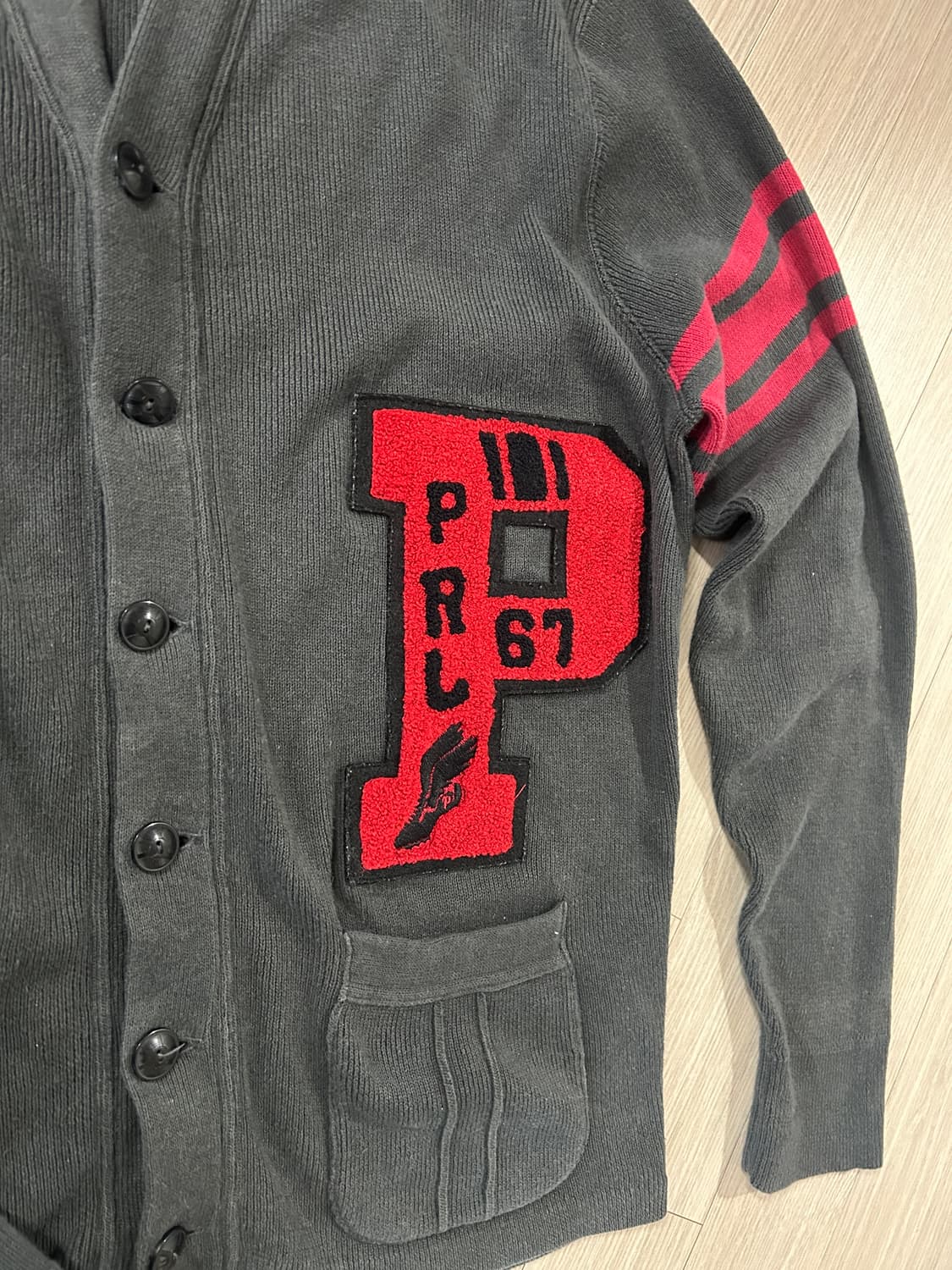 폴로 P패치 가디건 상품이미지2