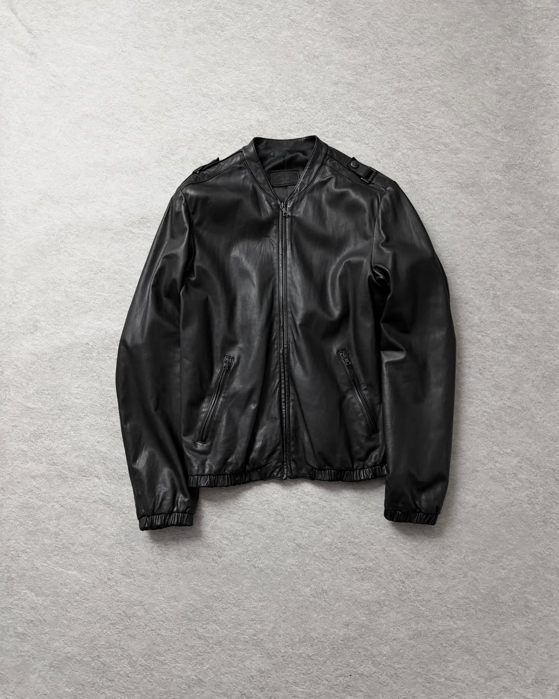 프라다 07AW 에폴렛 레더 블루종 자켓 상품이미지1