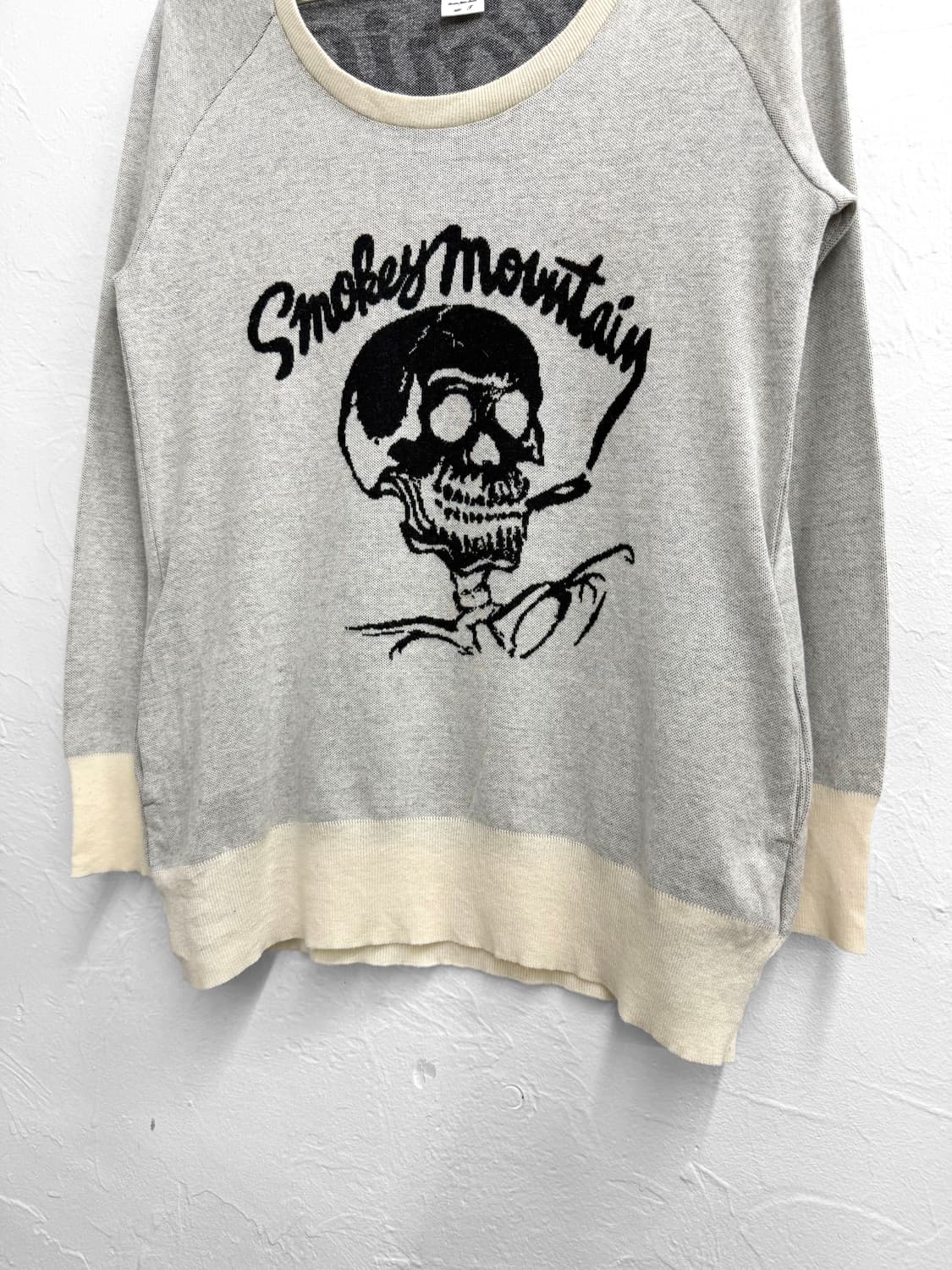moussy 스컬 아크릴 스웻셔츠 상품이미지2