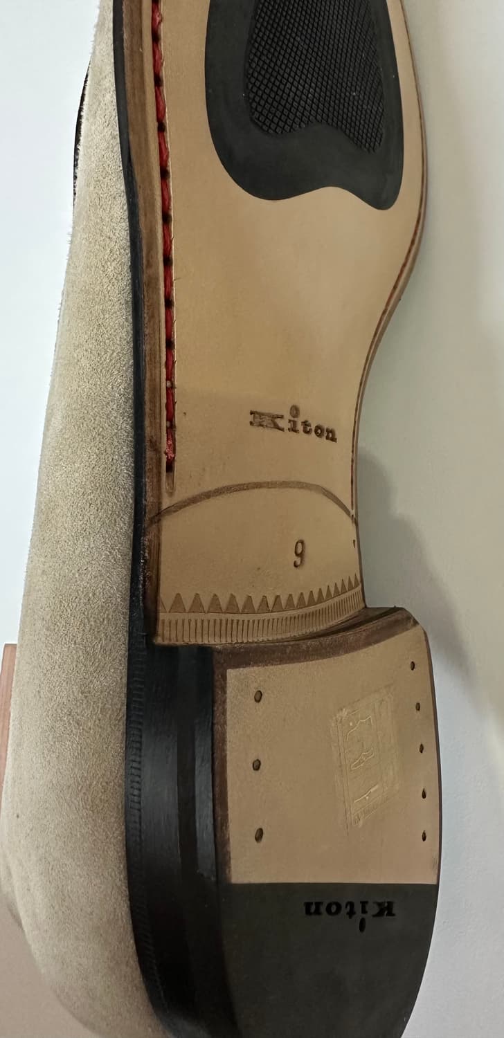 키톤 나폴리 시그니처 로고 클래식 스웨이드 로퍼 슈즈 새상품 상품이미지4