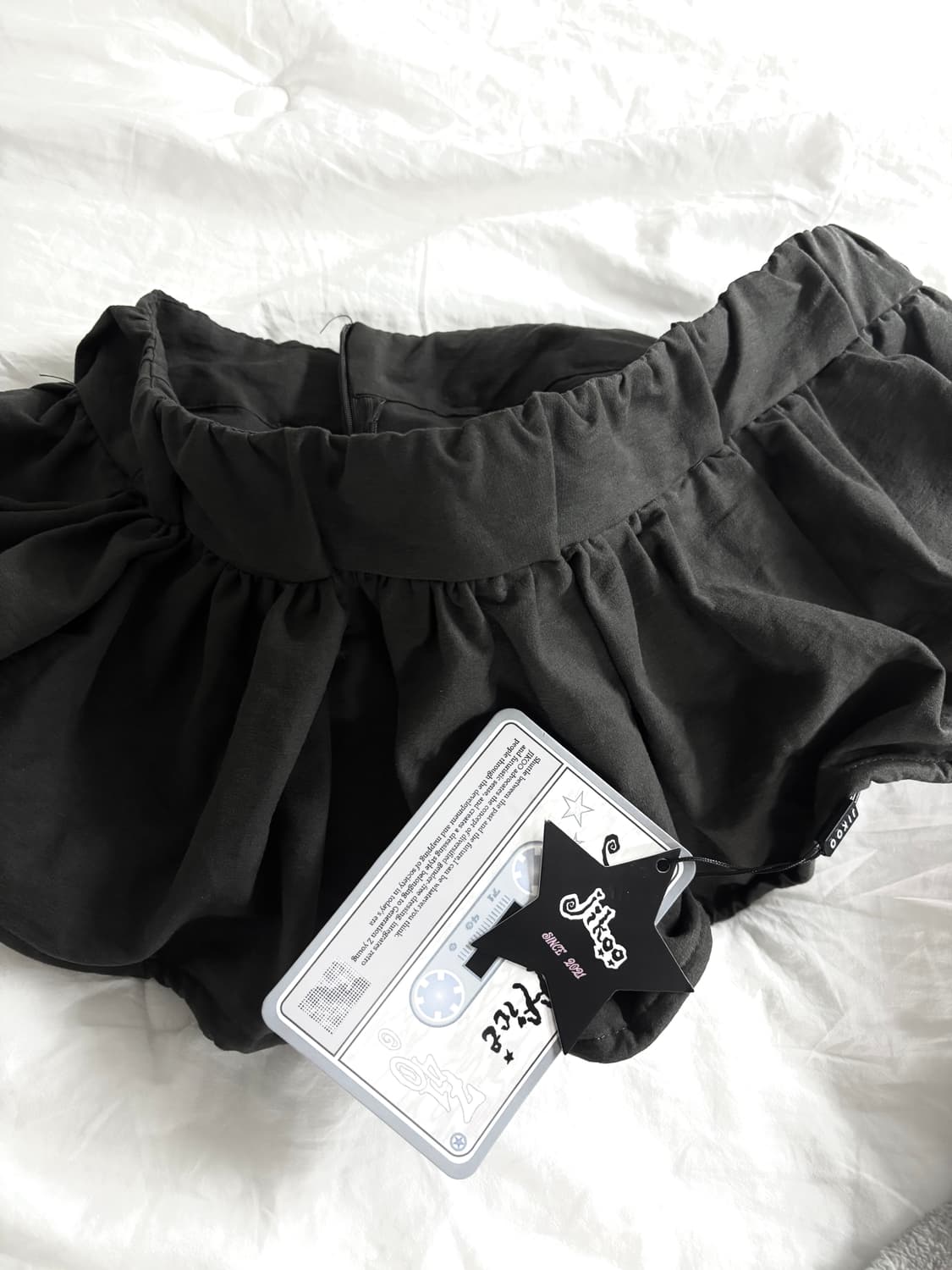 지쿠 ZIKOO Y2K 아일릿 달천깔 꽃잎스커트 미니스커트 상품이미지3