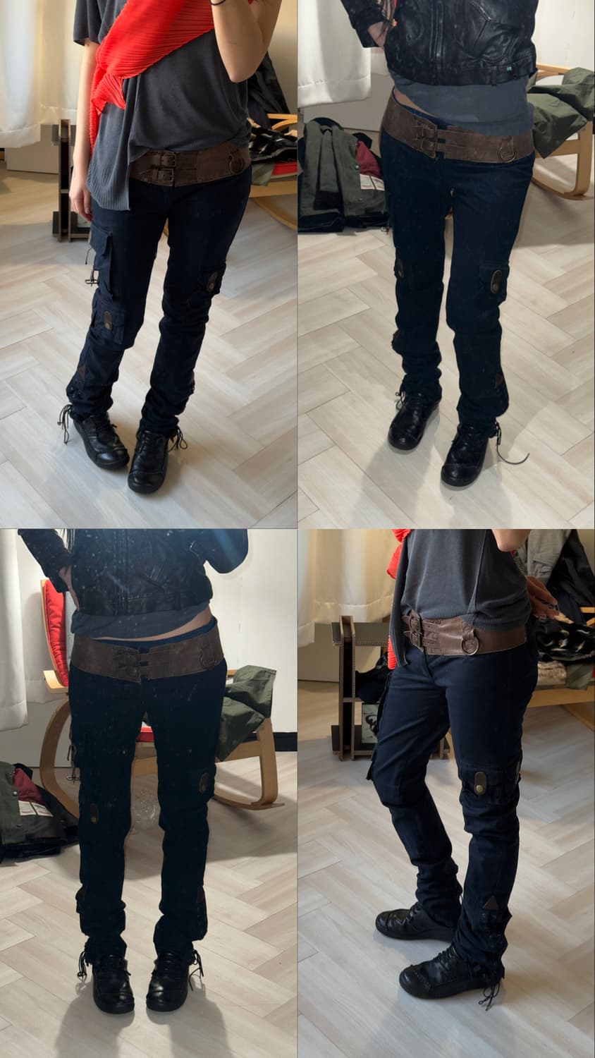 [Ralph Lauren] Leather-Trim Corset Cargo 상품이미지2