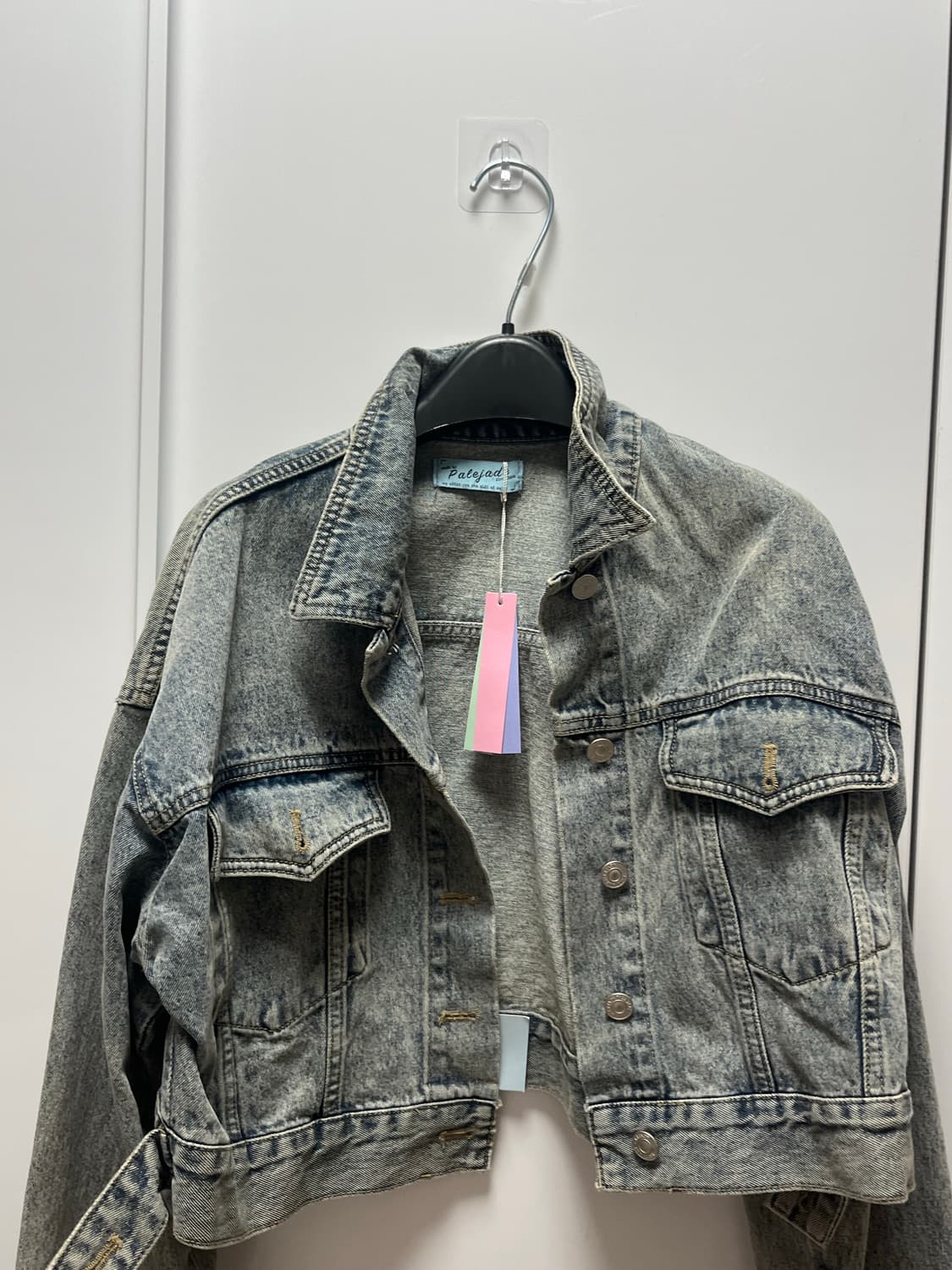 (새상품)크롭 청자켓 상품이미지2