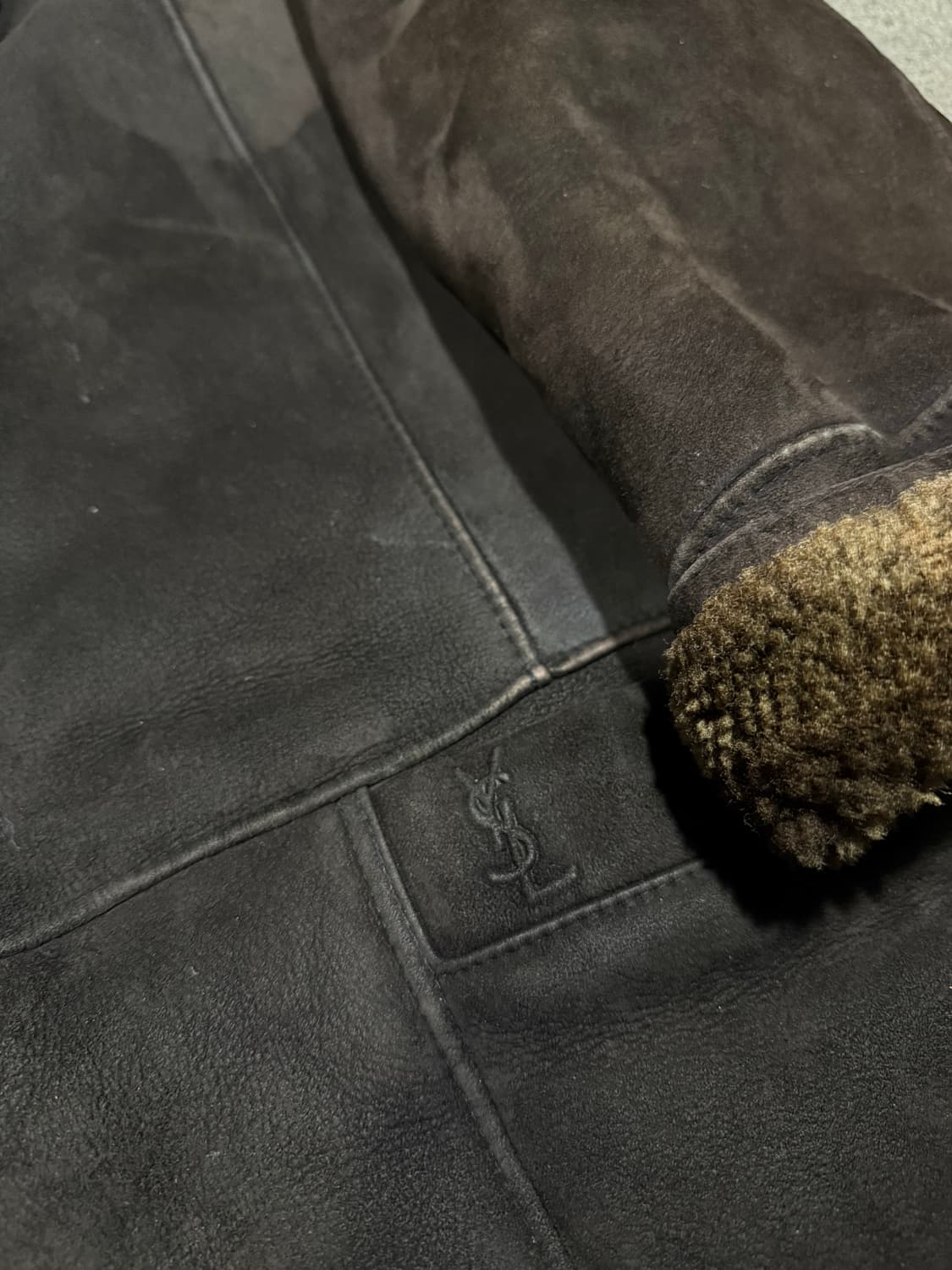 Yves Saint Laurent 입생로랑 쉽스킨 무스탕 상품이미지4