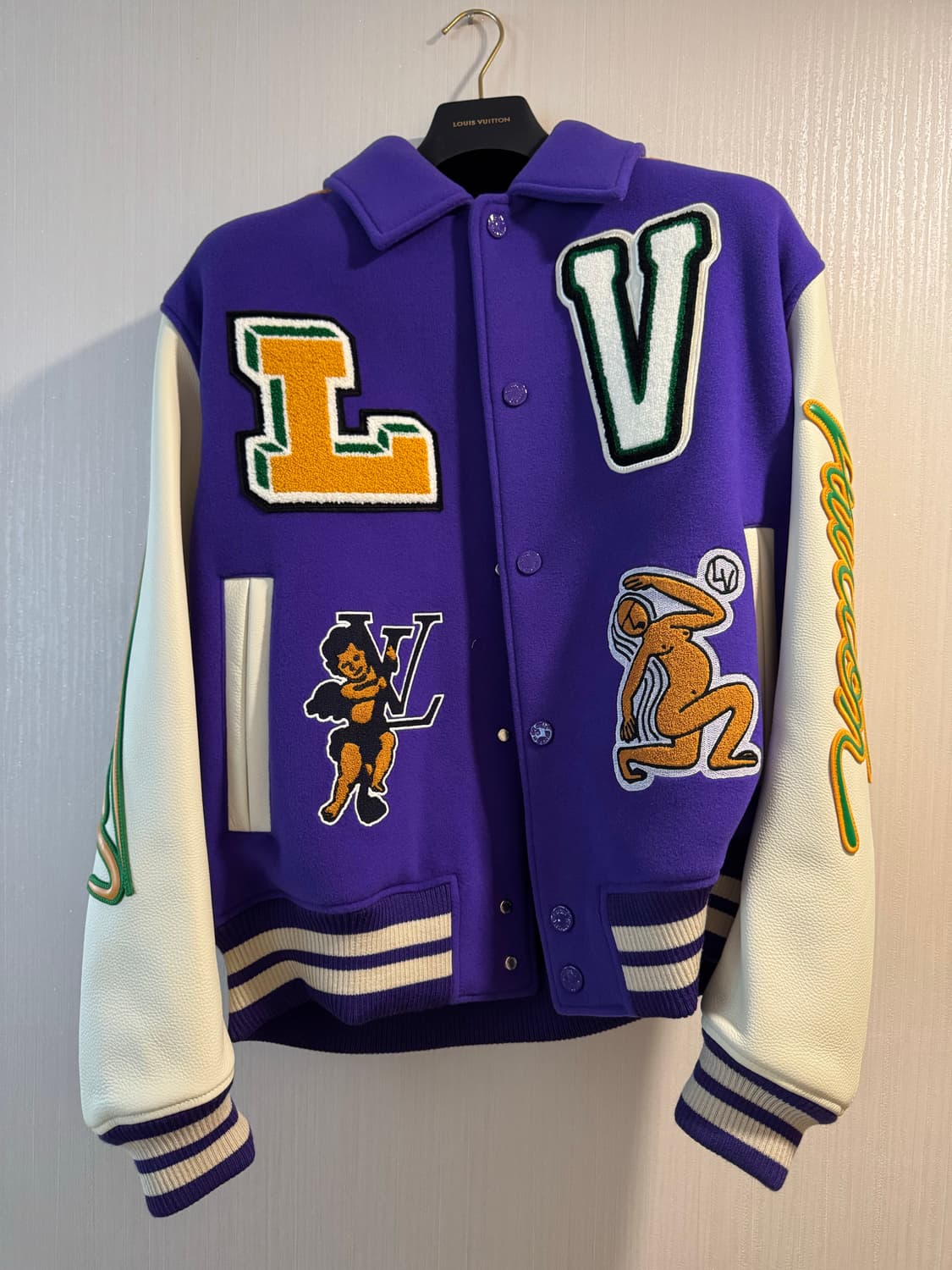 루이비통 믹스 패치 바시티 블루종 자켓 50 상품이미지1