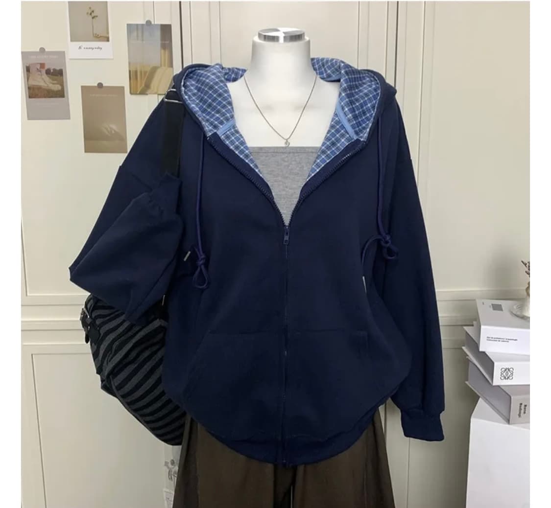 빈티지 후드집업 상품이미지1