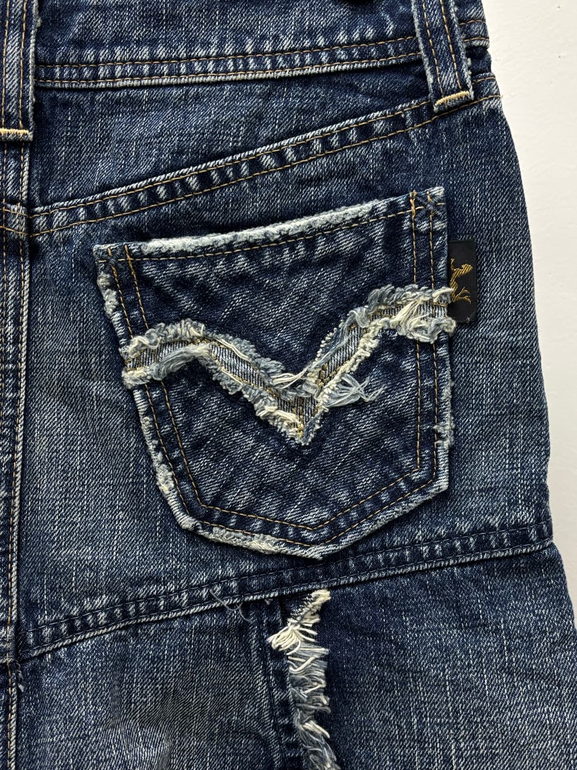 빈티지 데님 미디 스커트 상품이미지5