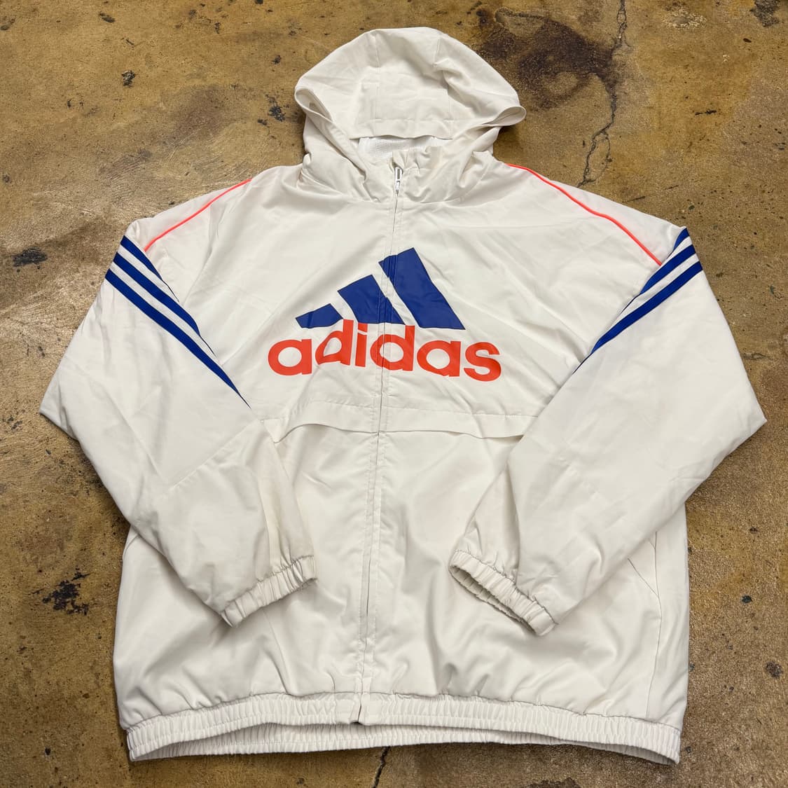 [정품/160] 아디다스 빅로고 후드 바람막이 자켓 b16 상품이미지2