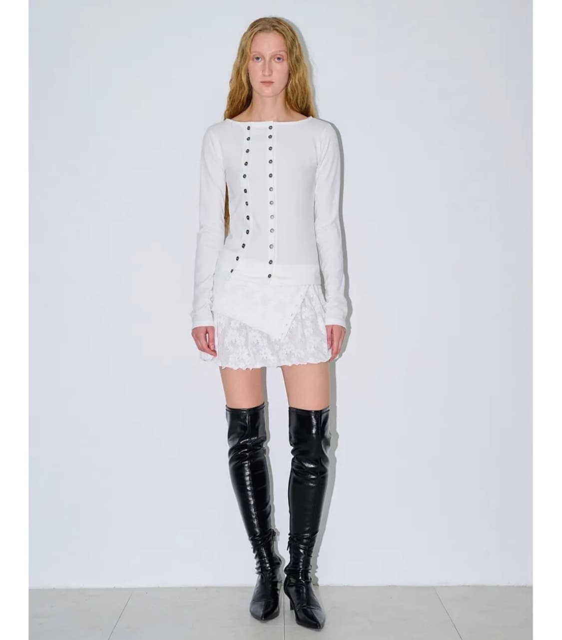 Polysooem Button two way cardigan 상품이미지2