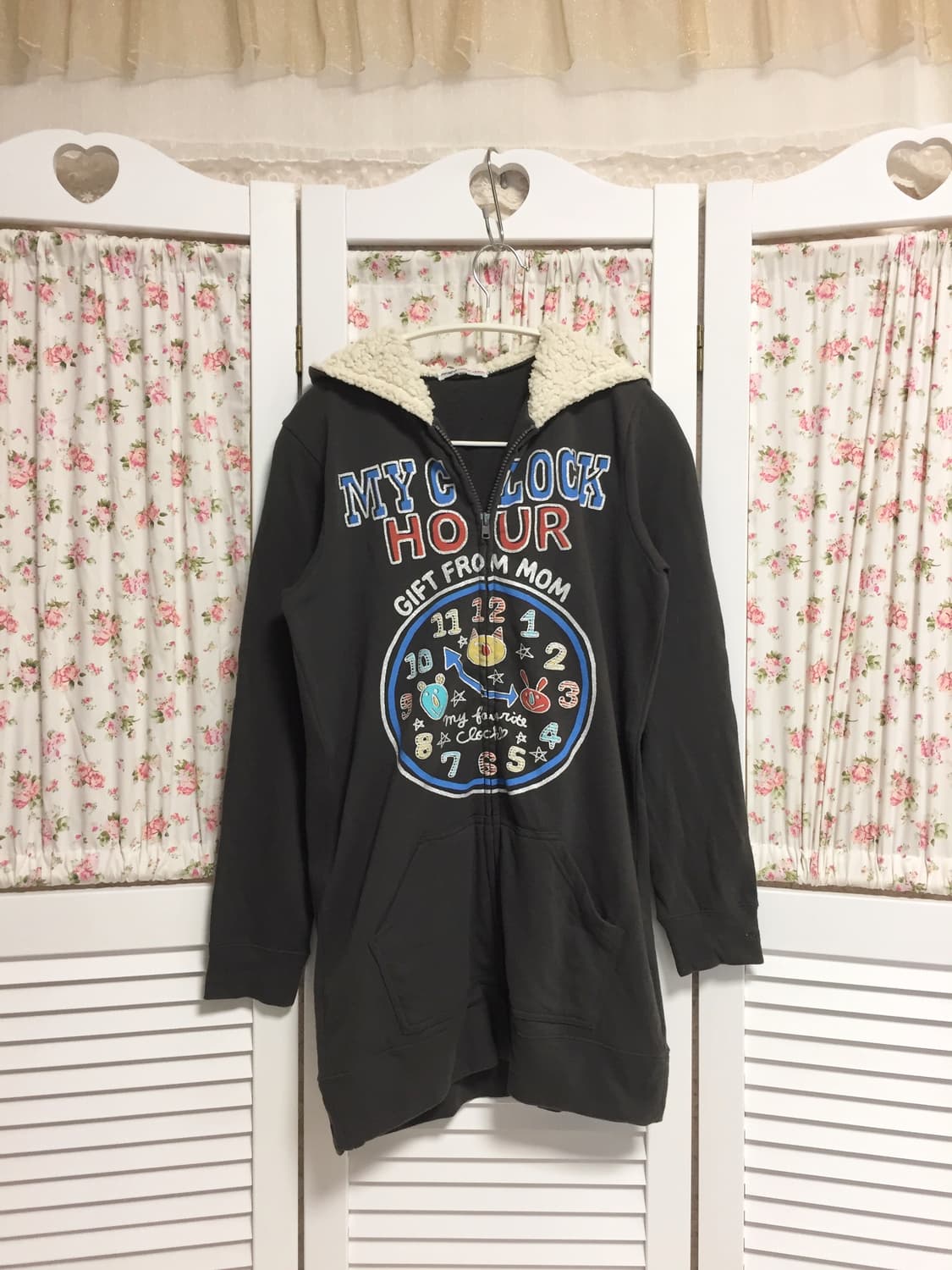 빈티지 rough 시계 후드집업 상품이미지1