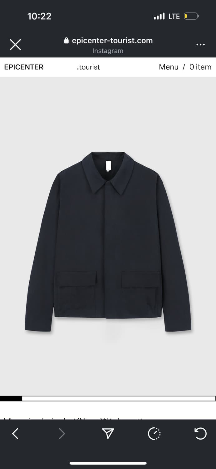 Epicenter tourist Mou single jacket(navy 상품이미지3