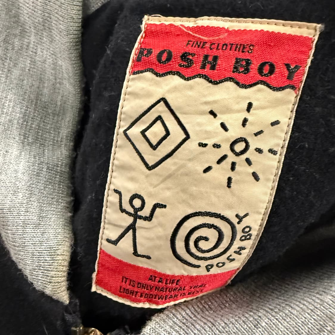 [ 정품/F ] 80s POSHBOY 빈티지 울 레더 바시티 자켓 상품이미지5