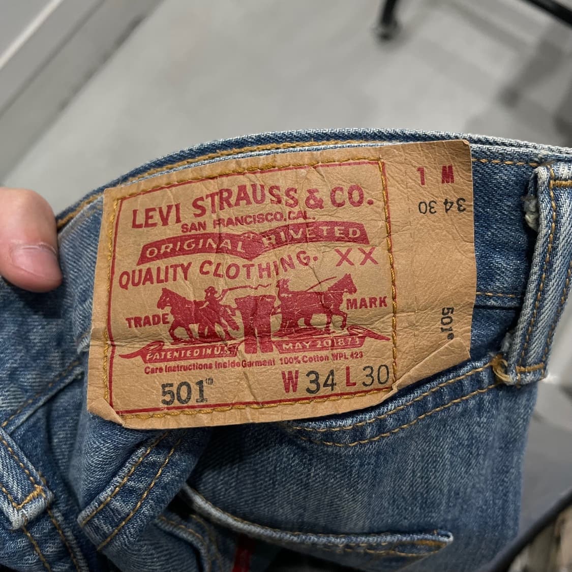 리바이스 501 데님팬츠 상품이미지6