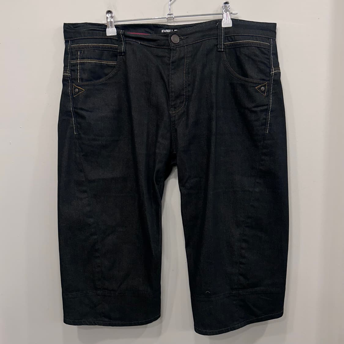 에비수 진스 재팬 배기 7부 데님 숏츠 팬츠 상품이미지2