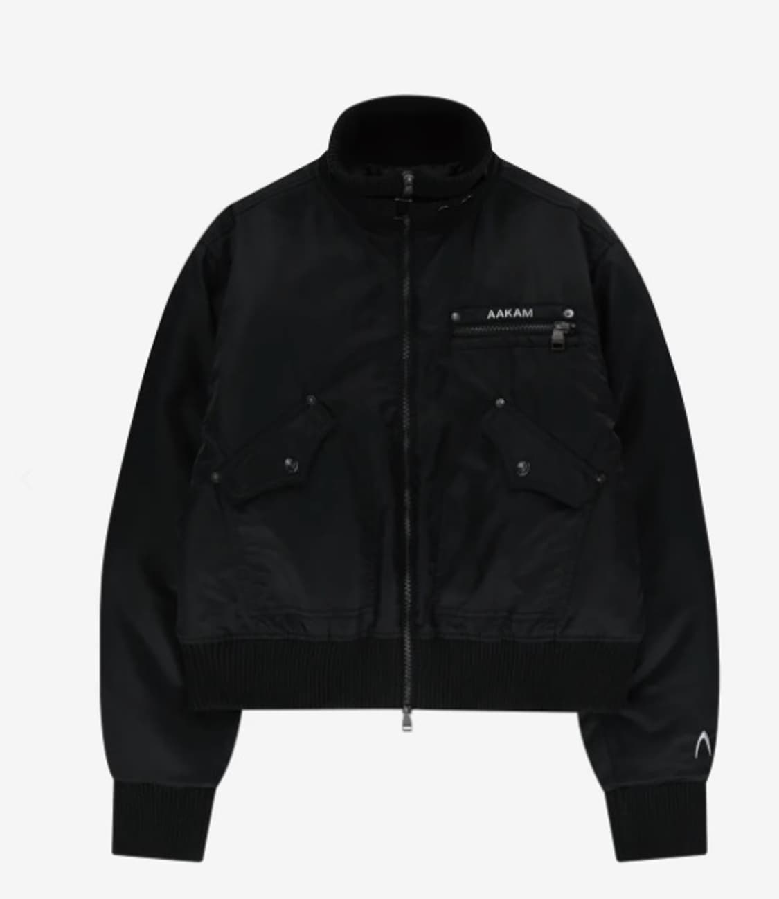 high-neck bomber jacket (black) 상품이미지2