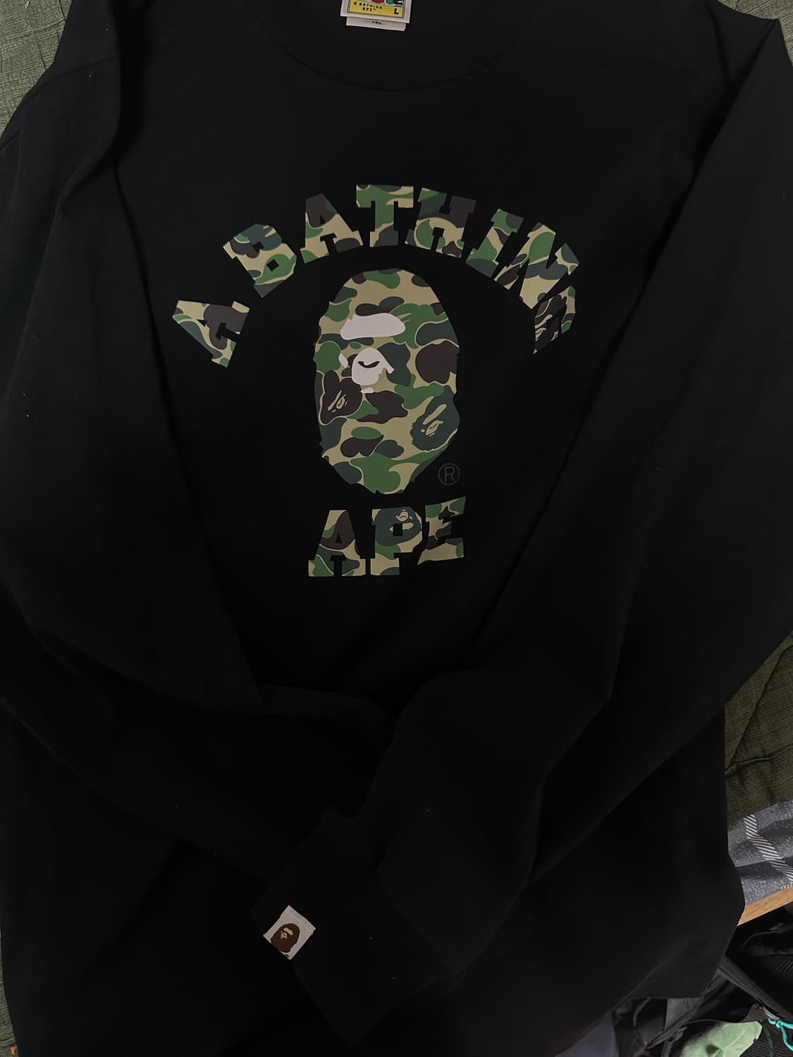 베이프 롱슬리브 카모 L 상품이미지1