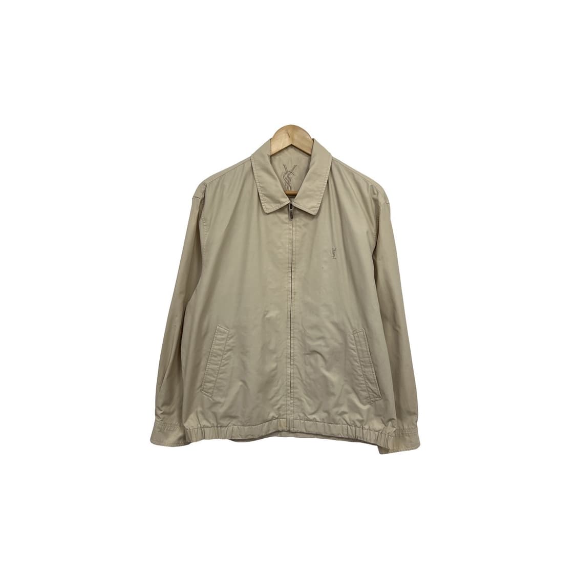 90s YSL 입생로랑 베이지 블루종 자켓 상품이미지1