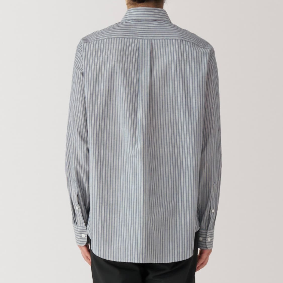 무인양품 워싱 브로드 레귤러 칼라 긴소매 셔츠 (새상품/남녀공용) 상품이미지10